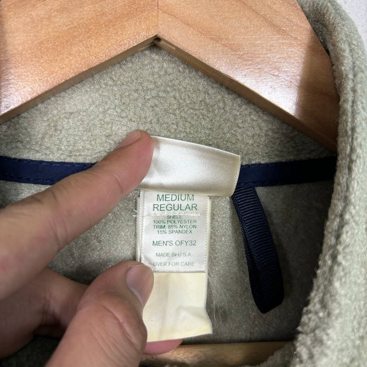 L.L. Bean VTG L.L. Bean 1/4 Zip Fleece Pullover M Made in USA Beige Size US M / EU 48-50 / 2 - 5 Thumbnail
