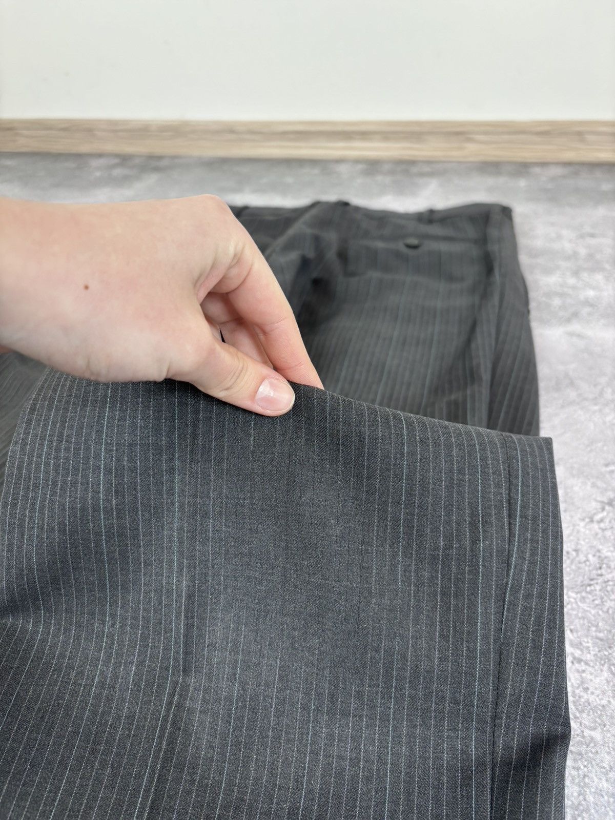 Ermenegildo Zegna Ermenegildo Zegna Trofeo Men’s 2-Piece Grey Wool Suit Size 42R - 22 Thumbnail