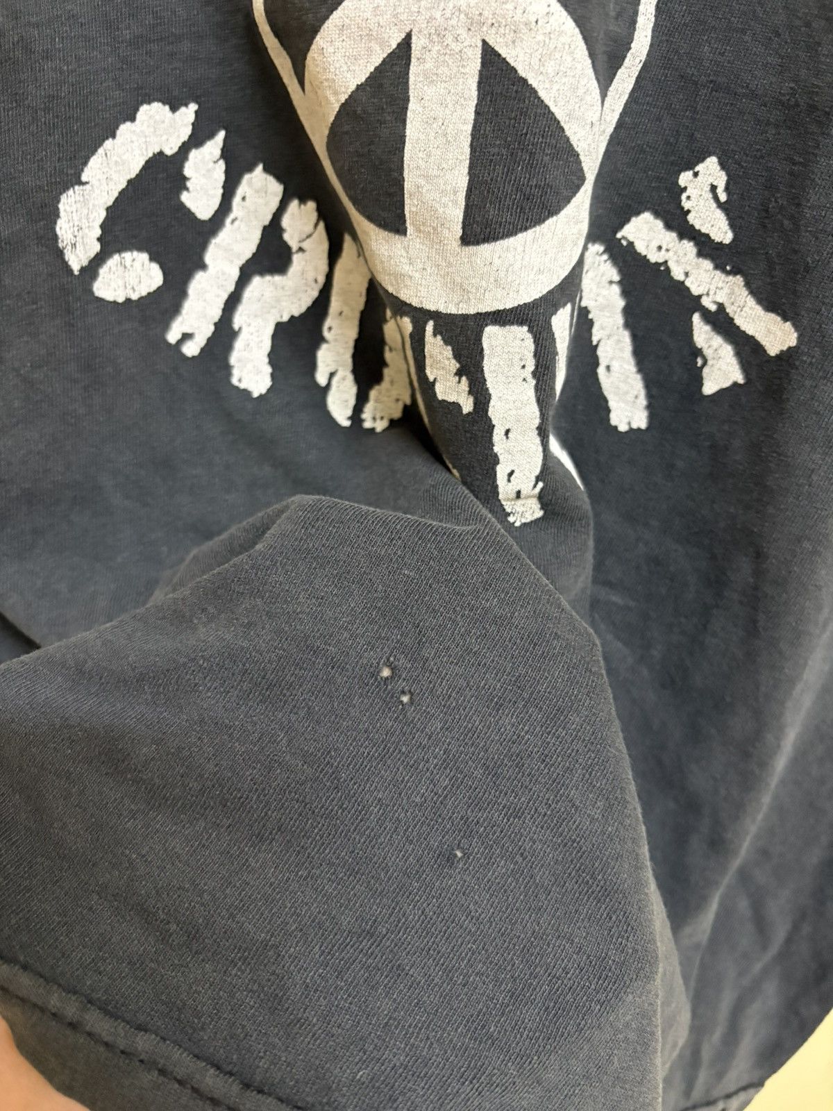 Band Tees Vintage 90s Crucifix Band Hardcore Punk Faded T-Shirt Size US S / EU 44-46 / 1 - 8 Thumbnail