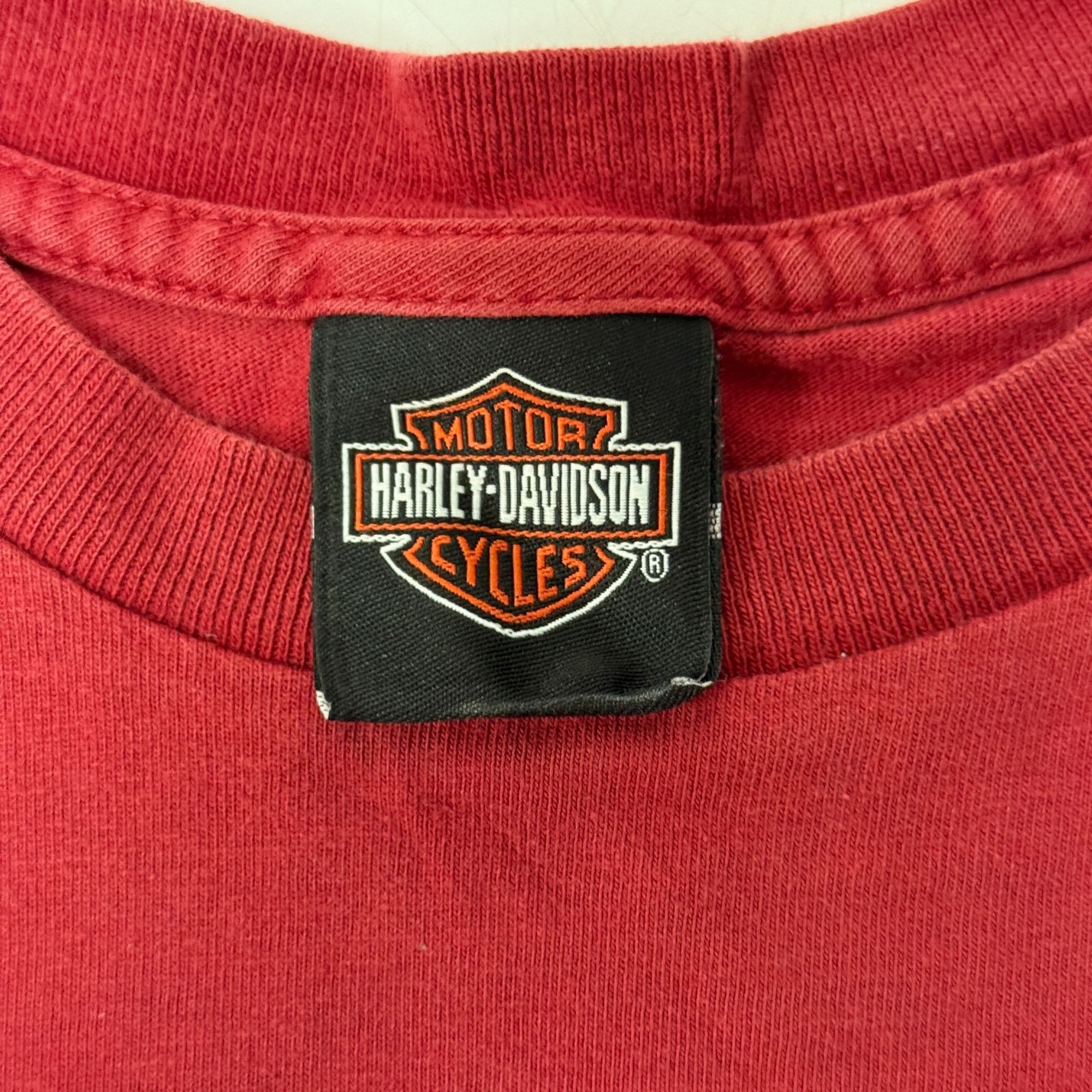 Harley Davidson Y2K Motorcycles BANGKOK Thailand FRONT BACK Logo BIKER USA T Size US L / EU 52-54 / 3 - 5 Thumbnail