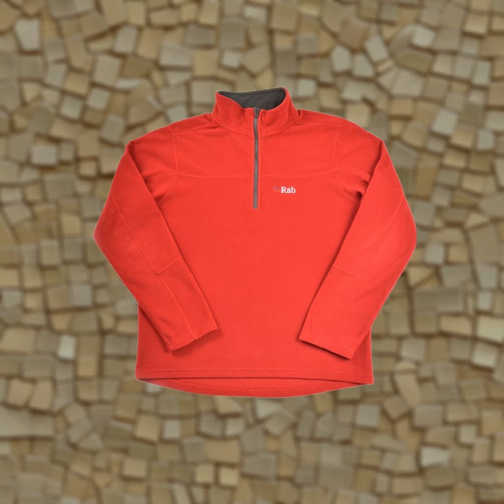 Rab Rab Micro Pull-On Red 1/3 Zip Fleece Microfleece Jacket L Mens Size US L / EU 52-54 / 3 - 1 Thumbnail