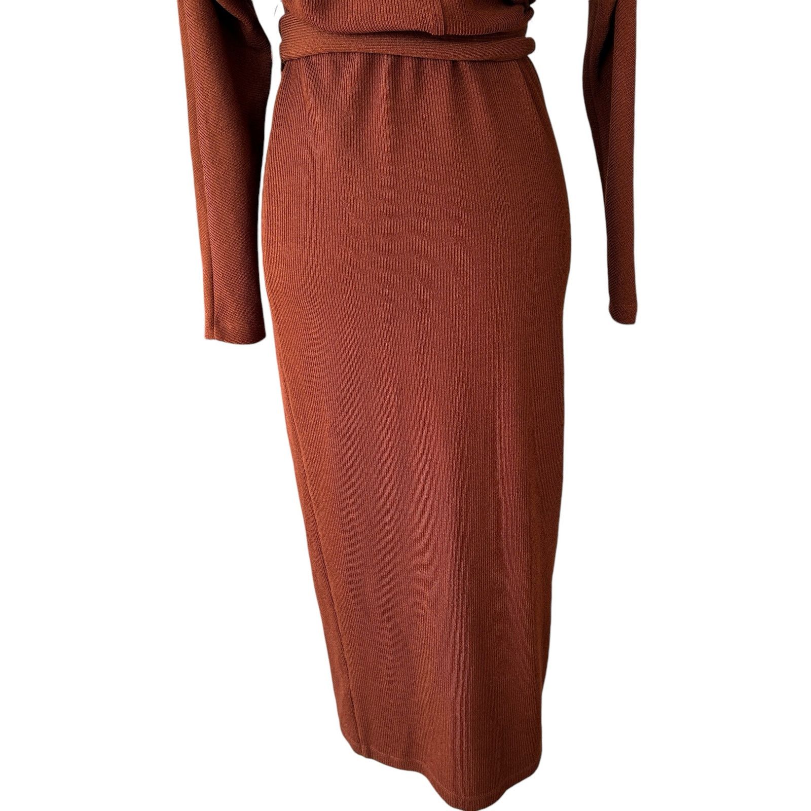 Saylor Saylor Nathalie Sweater Dress Womens Small Sienna Brown Knit Size S / US 4 / IT 40 - 8 Thumbnail