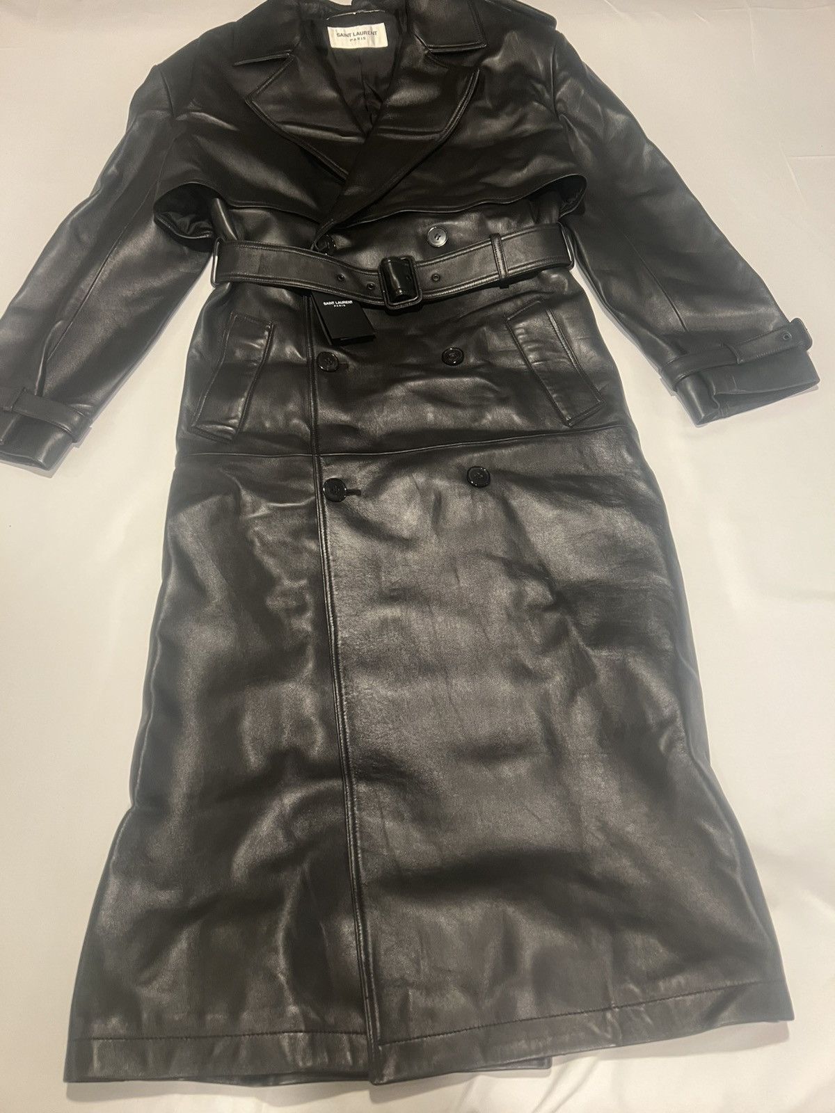 Saint Laurent Paris Saint Laurent men’s leather trench coat. 50/40. $14000 Size US M / EU 48-50 / 2 - 14 Thumbnail