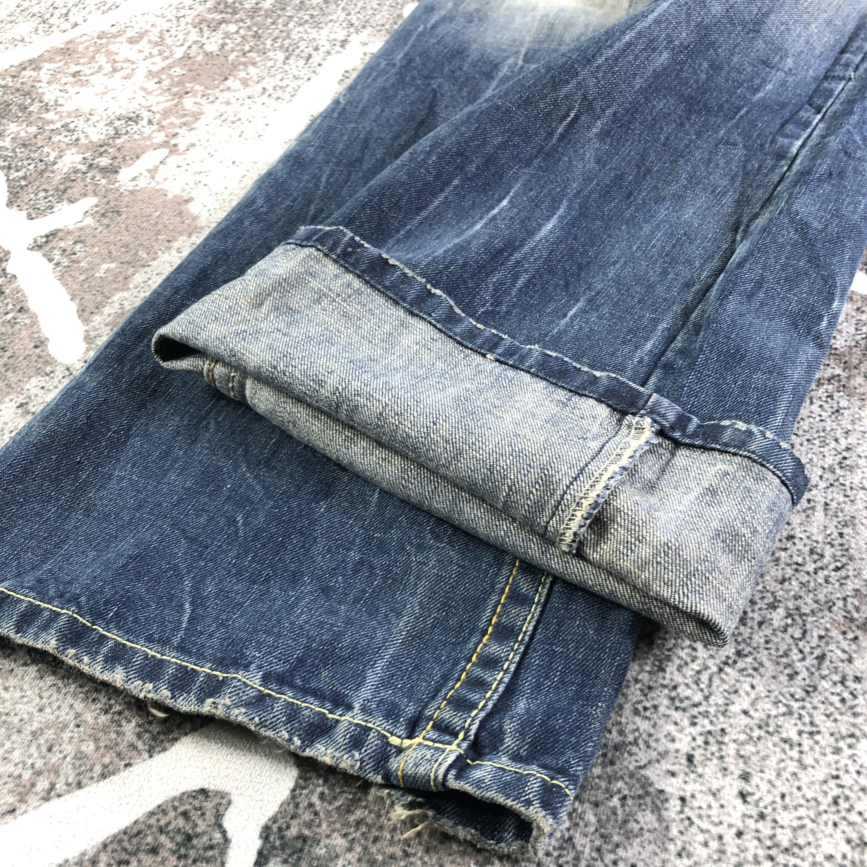 Japanese Brand Red Pepper Faded Blue Flared Jeans KJ2053 Size 26" / US 2 / IT 38 - 7 Thumbnail