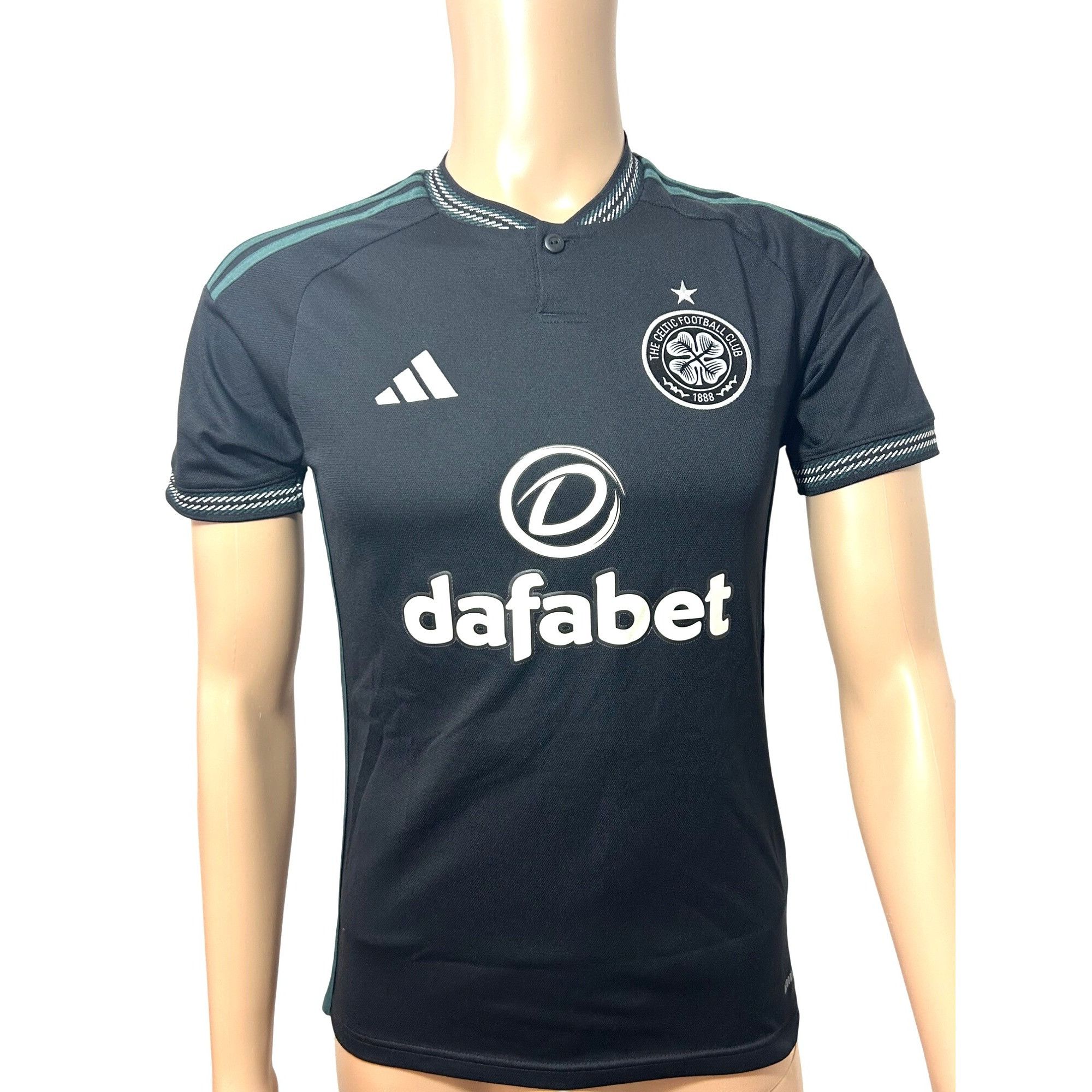Adidas Adidas Celtic Football Club Men Soccer Jersey XS Black Green Size US XS / EU 42 / 0 - 1 Thumbnail