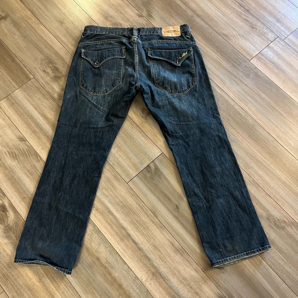 Ed Hardy Ed Hardy by Christian Audigier Dark Wash Denim Jeans Men siz Size US 36 / EU 52 - 5 Thumbnail