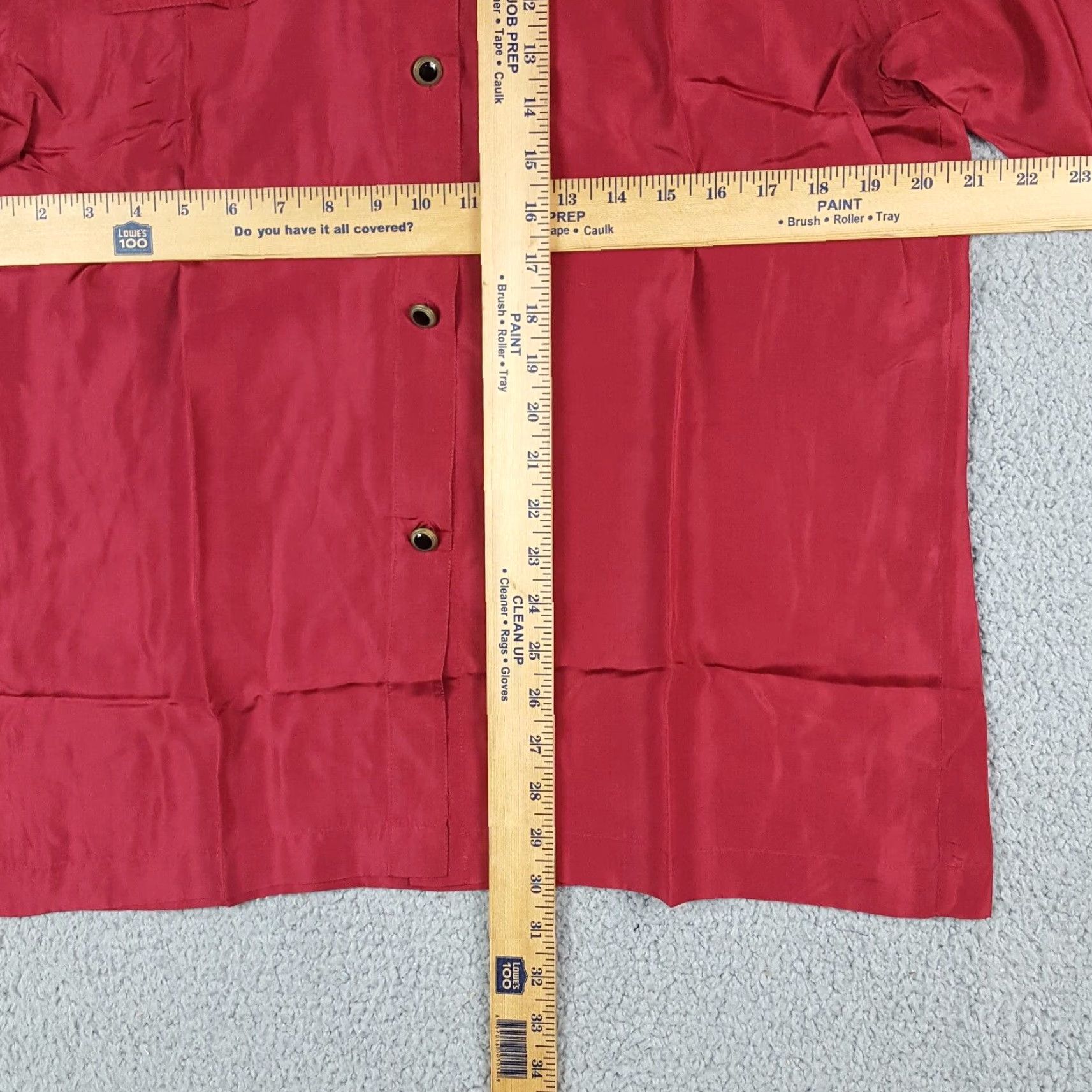 Vintage Vintage Casual Isle Women's Silk Golf Shirt L Red Long Sleeve Collared Button-Up 80s Preppy Retro Size L / US 10 / IT 46 - 7 Thumbnail
