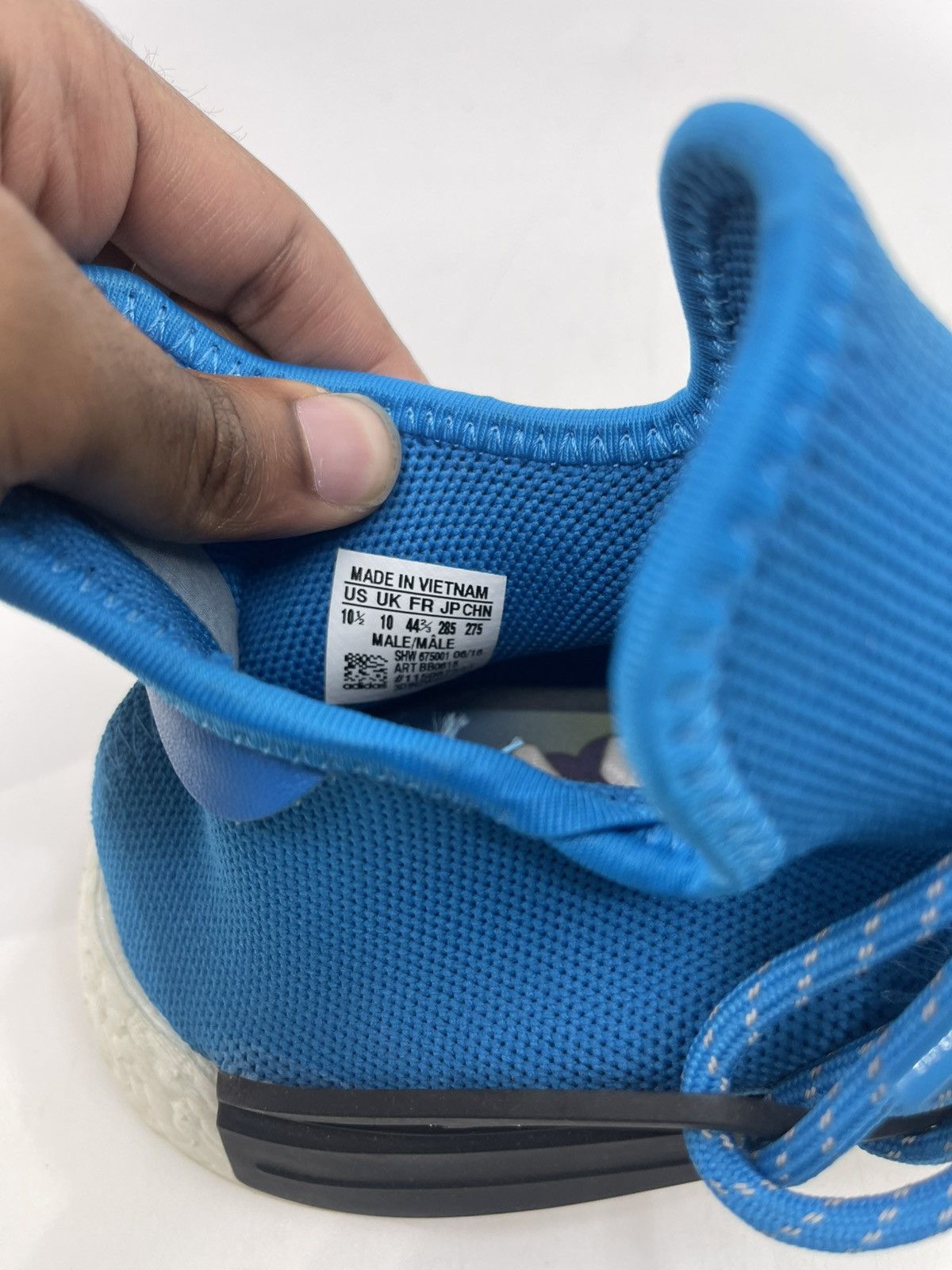 Adidas × Pharrell Adidas X Pharrell Williams Human Race NMD "Blue" sneakers Size US 10.5 / EU 43-44 - 8 Thumbnail