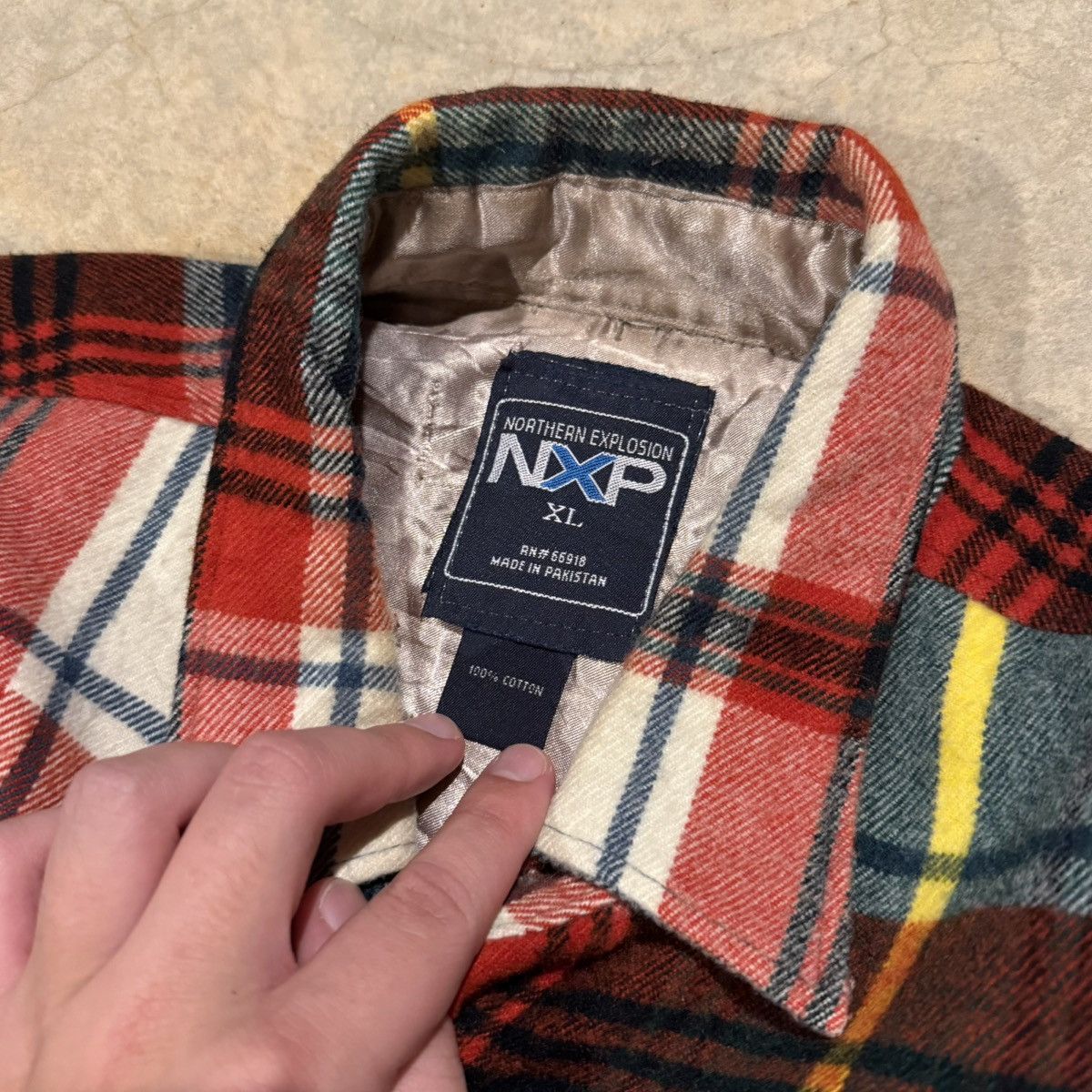 Vintage Vtg 2000s Faded Distressed Flannel Shirt ERD Grunge Skater Size US XL / EU 56 / 4 - 5 Thumbnail