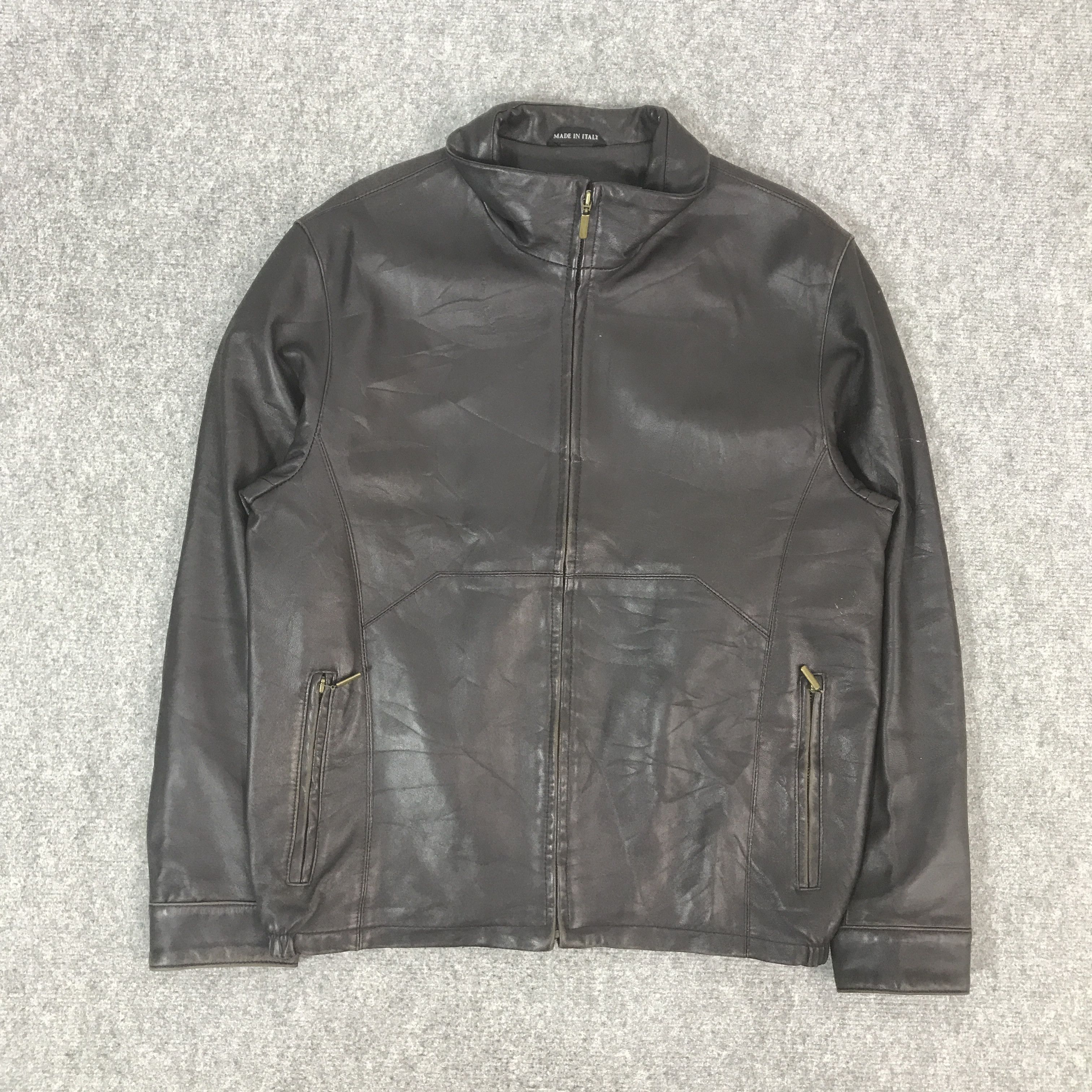 Leather VINATGE PIEROTUCCI LEATHER ZIPPER JACKET Size US L / EU 52-54 / 3 - 1 Thumbnail