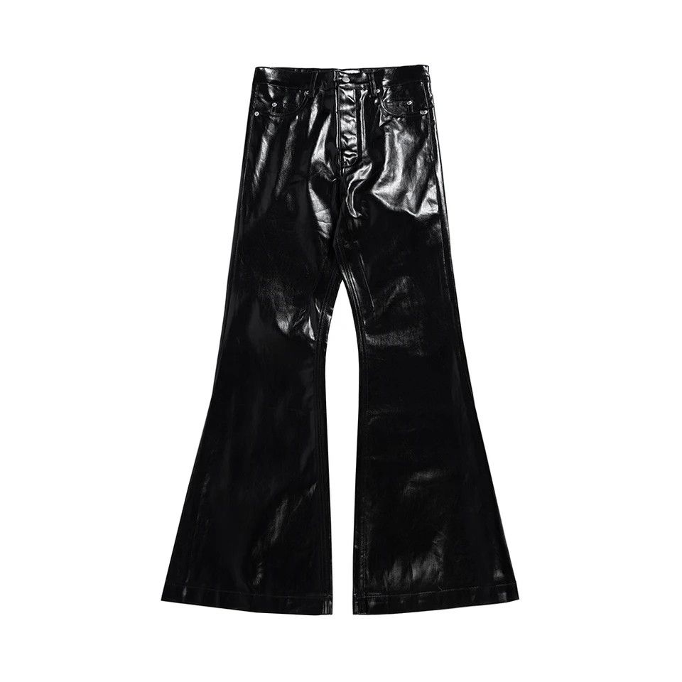 Japanese Brand × Leather High Street Glossy Pu Leather Pants Size US 33 - 2 Thumbnail
