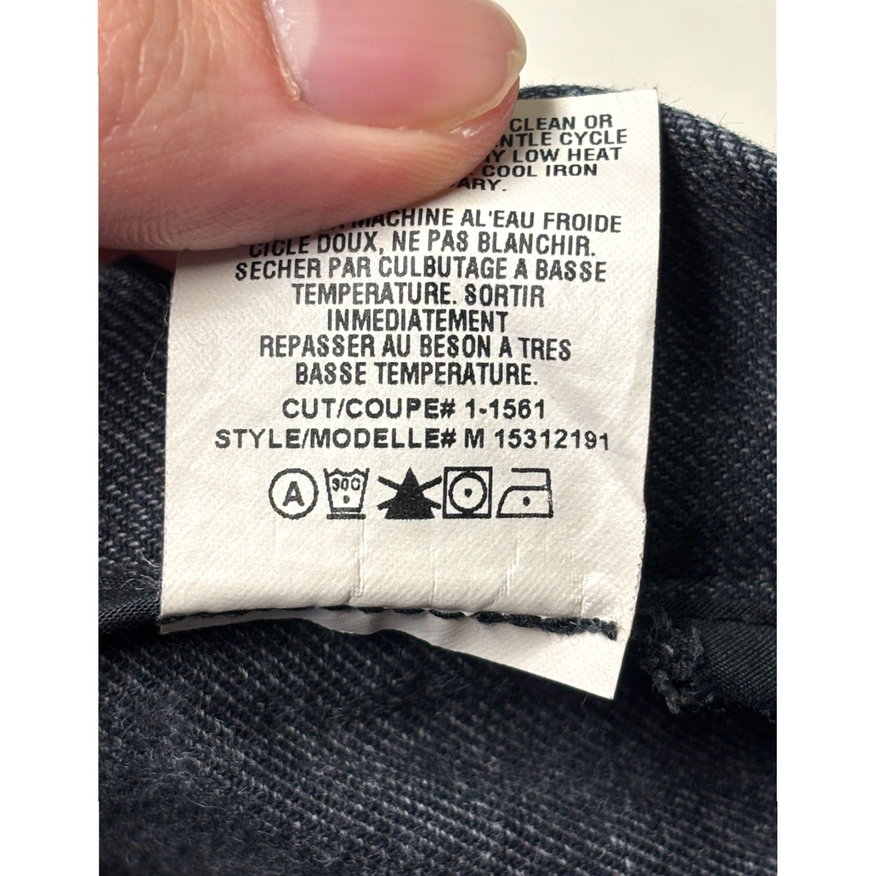 Vince Vince Pants Mens Dark Indigo Straight Leg 33x27 Cotton Blend Denim 5-Pocket Made in USA Size US 36 / EU 52 - 7 Thumbnail