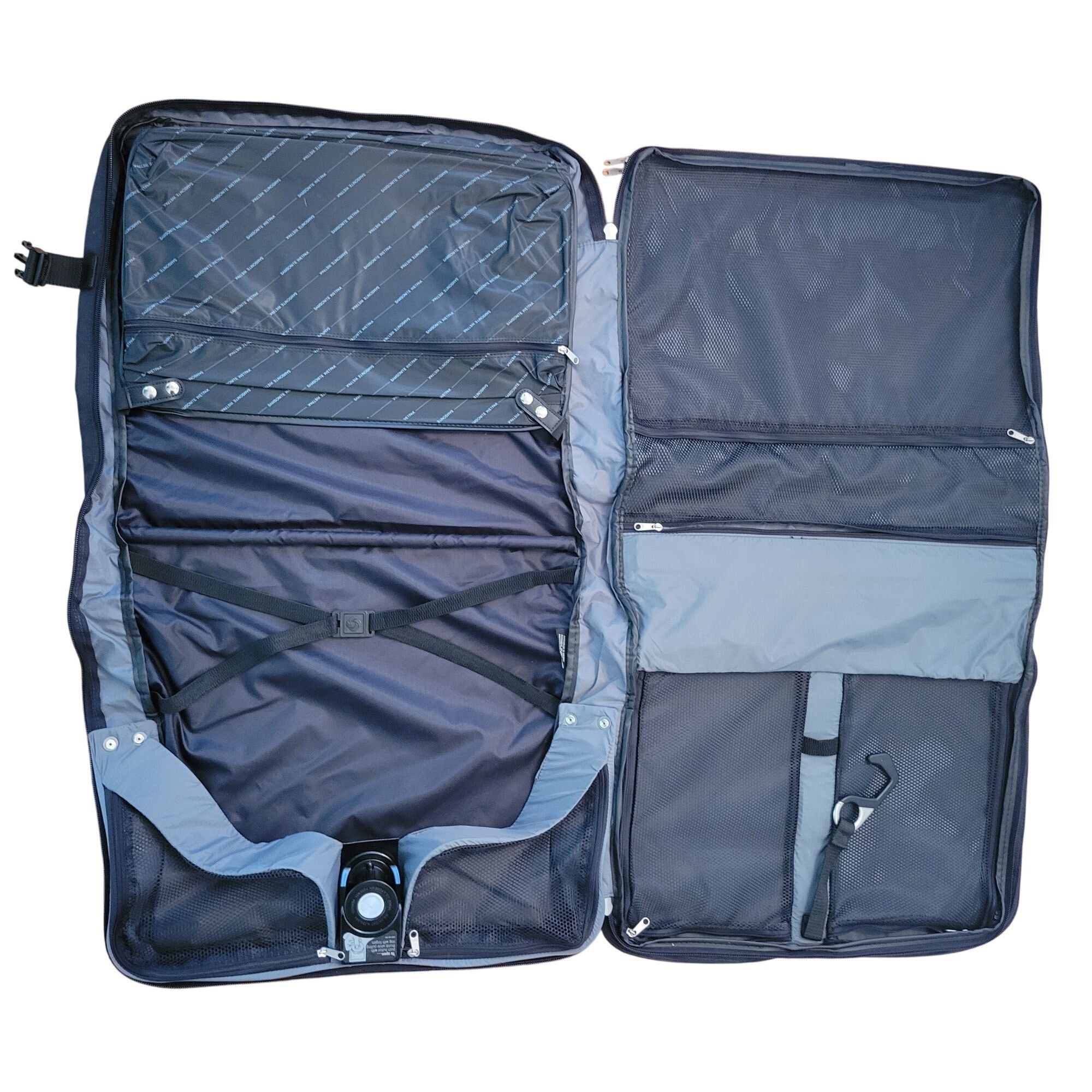 Samsonite Black Nylon Garment Bag Shoulder Strap Overnight C