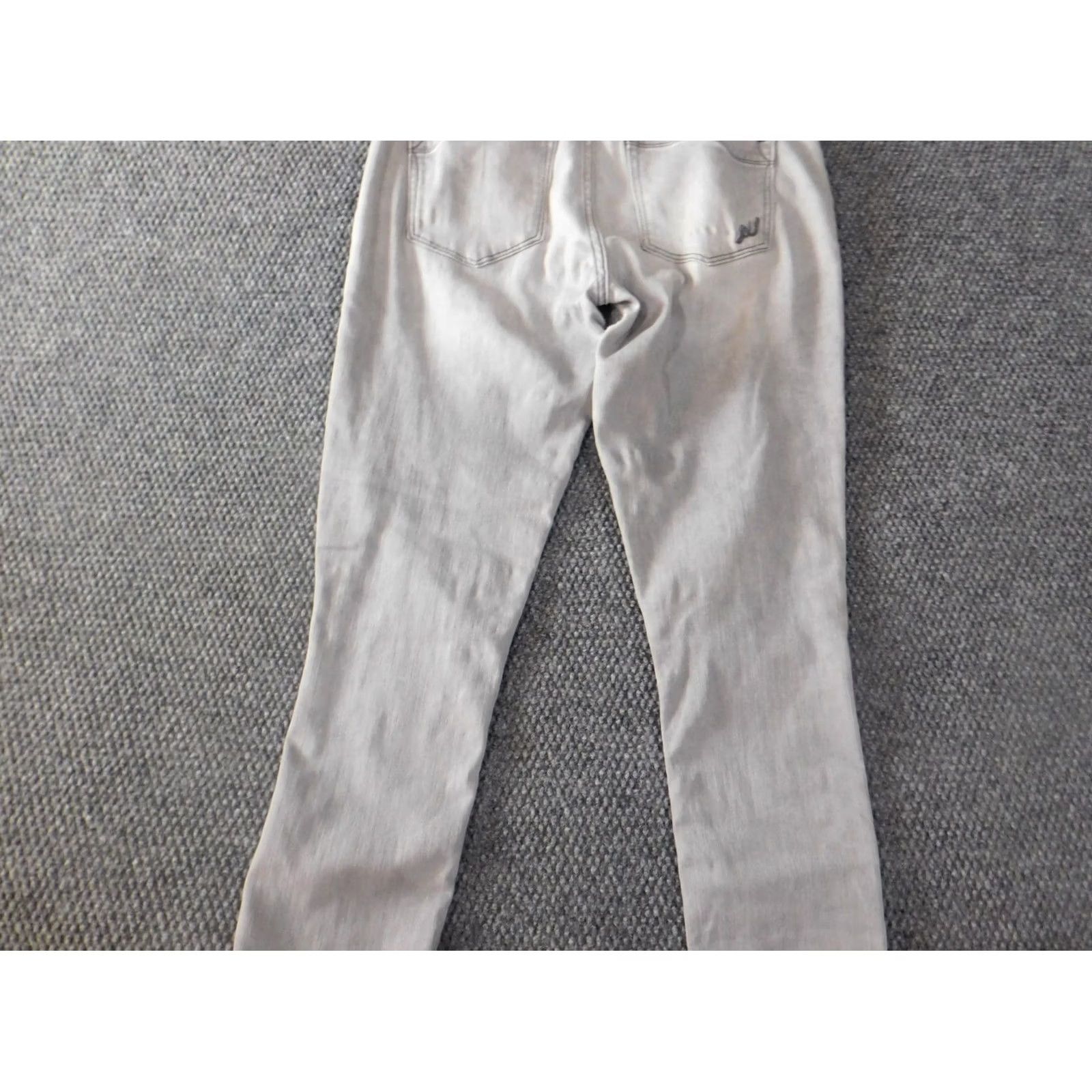 Express Express Womens Jeans 8 Gray Distressed Stretch Denim Mid Rise Regular Size 30" / US 8 / IT 44 - 6 Thumbnail