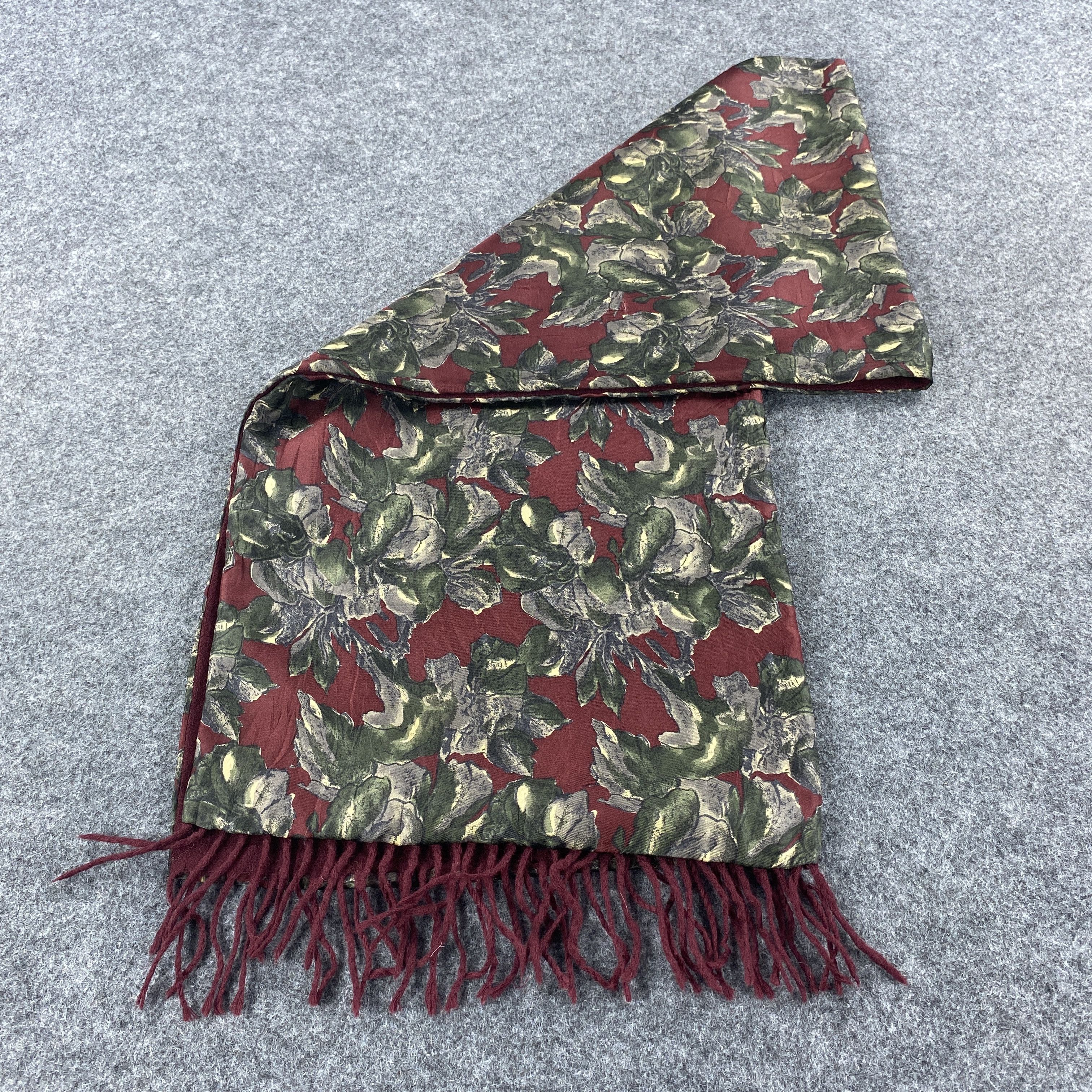 Other Floral Silk Scarf # Muffler # Neckwear # D476 Size ONE SIZE - 8 Thumbnail