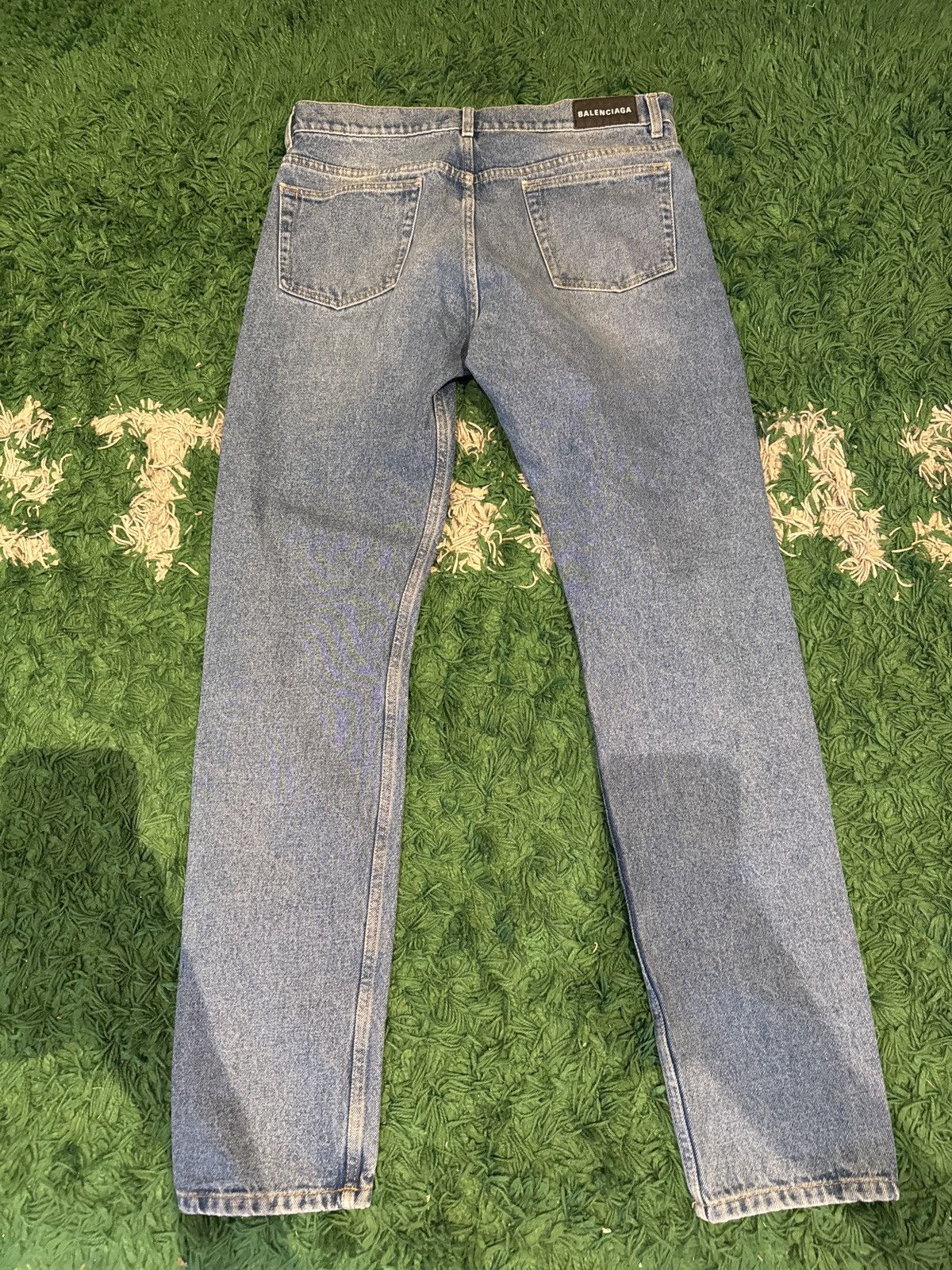 Balenciaga Balenciaga Straight Leg Jeans Blue Size US 34 / EU 50 - 2 Thumbnail