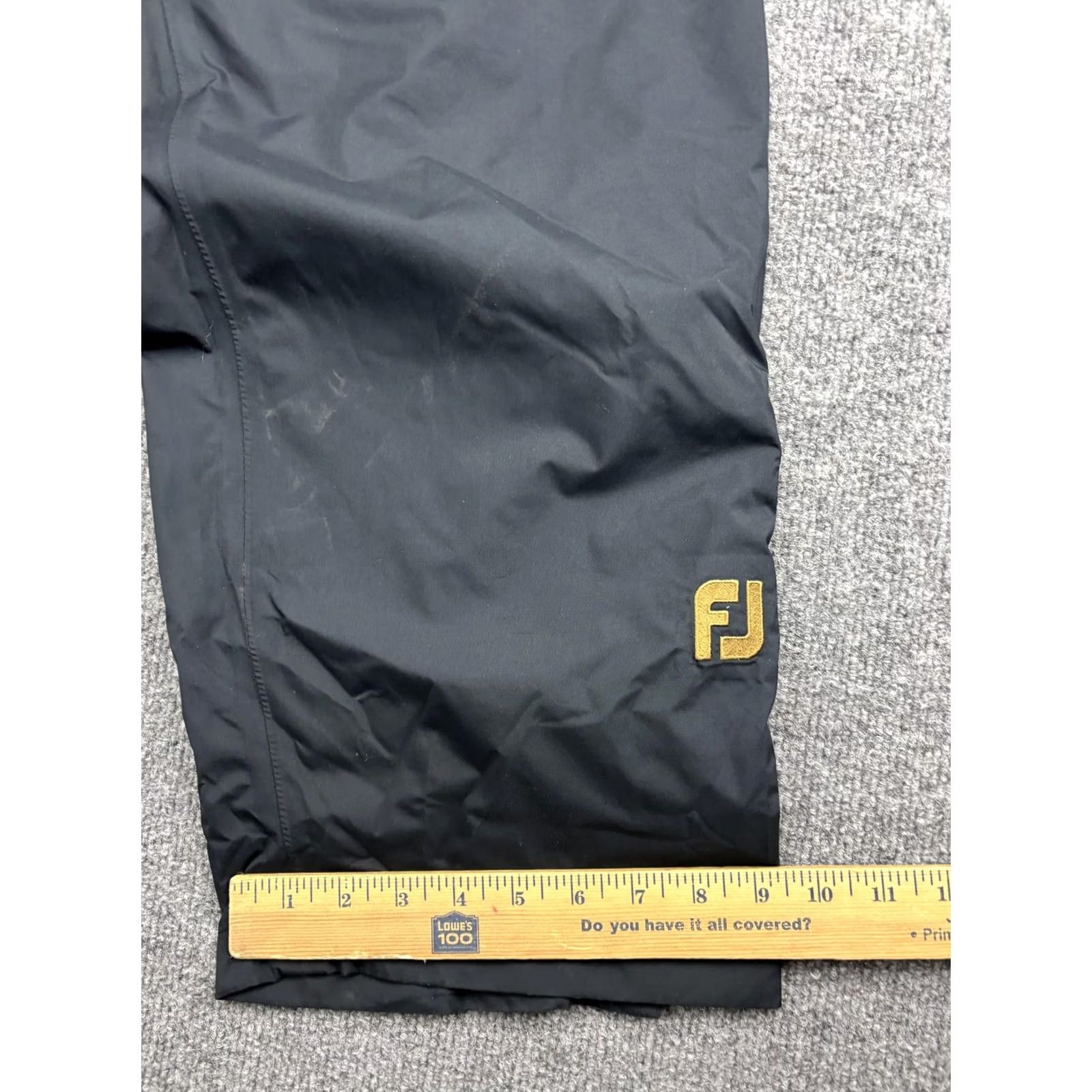 Footjoy FootJoy DryJoys Waterproof Rain Pants Mens XL Black Convertible Zip-Off Leg Golf Pants Size US 36 / EU 52 - 7 Thumbnail
