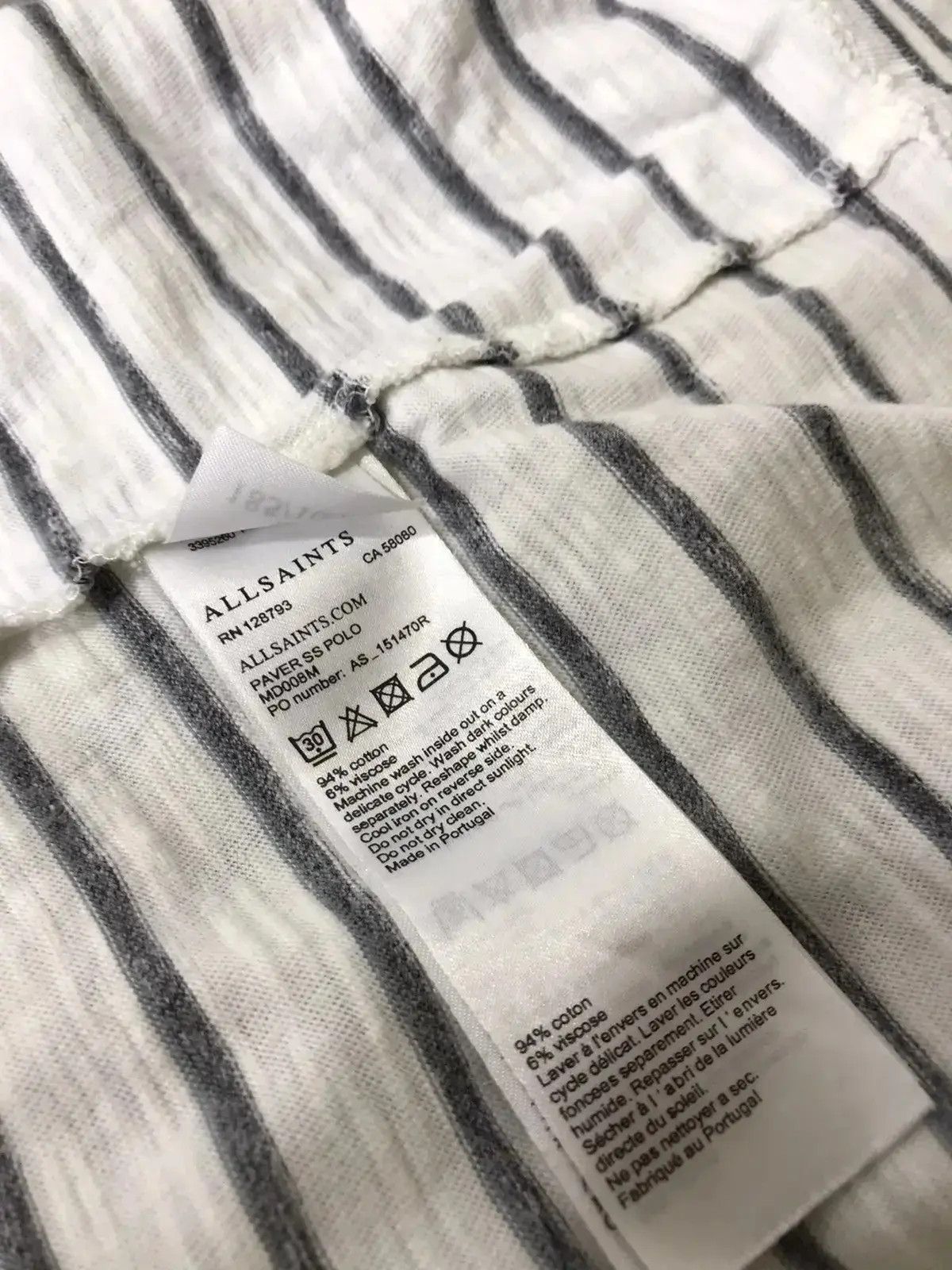 20471120 × Allsaints × Japanese Brand All Saints Pave SS polo Size US M / EU 48-50 / 2 - 5 Thumbnail
