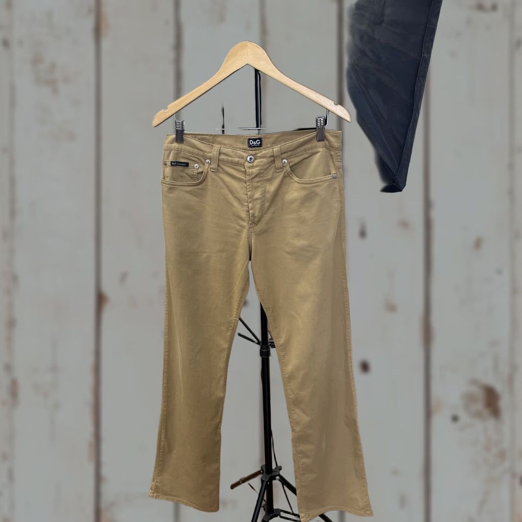 Dolce & Gabbana VINTAGE 90s Dolce&Gabbana Brown Pants Men's Regular 34 Inseam 33.46 in Brown 90s Mens Pants Classic Made in Italy Size US 34 / EU 50 - 1 Thumbnail