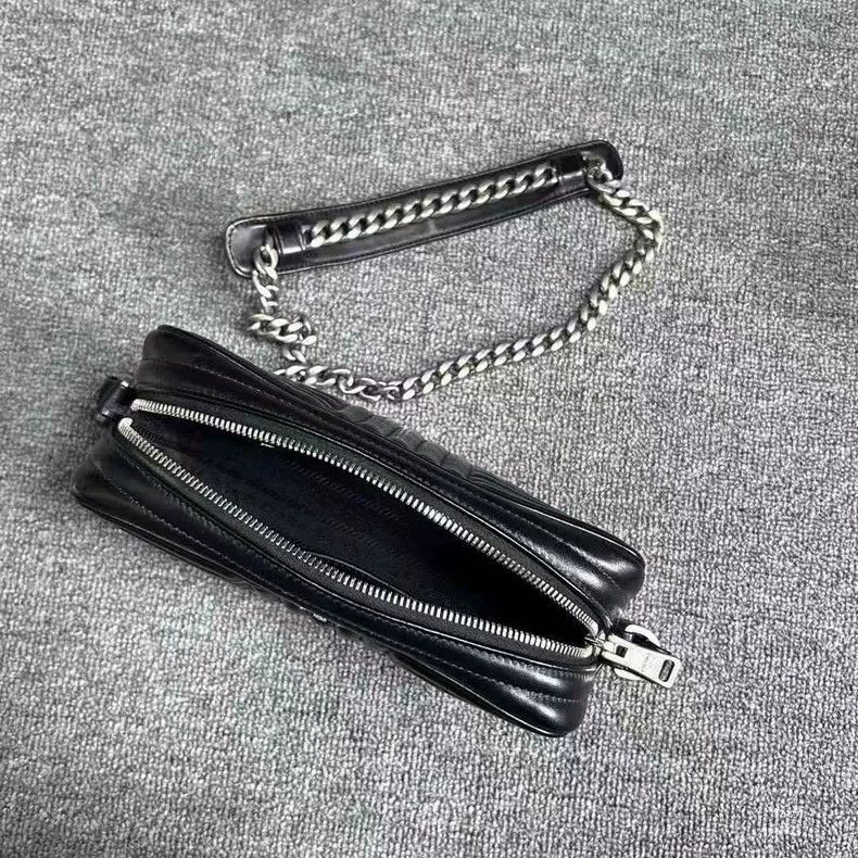 Prada Prada Classic Black Silver Camera Shoulder Bag-2506 Size ONE SIZE - 5 Thumbnail
