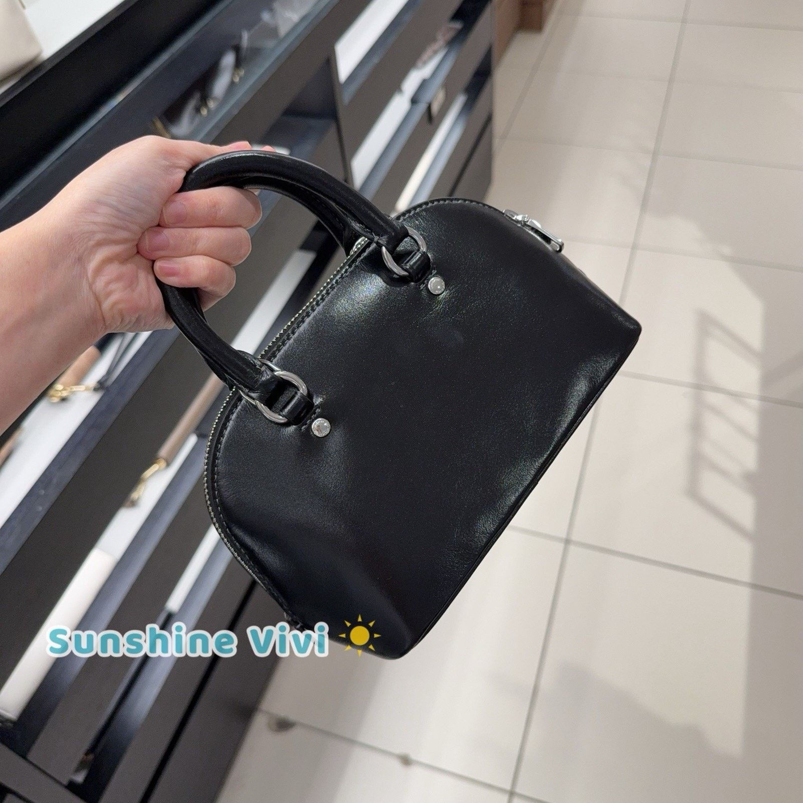 Coach NWT Coach Lala Mini Satchel Bag CEA01 leather Black Size ONE SIZE - 3 Thumbnail