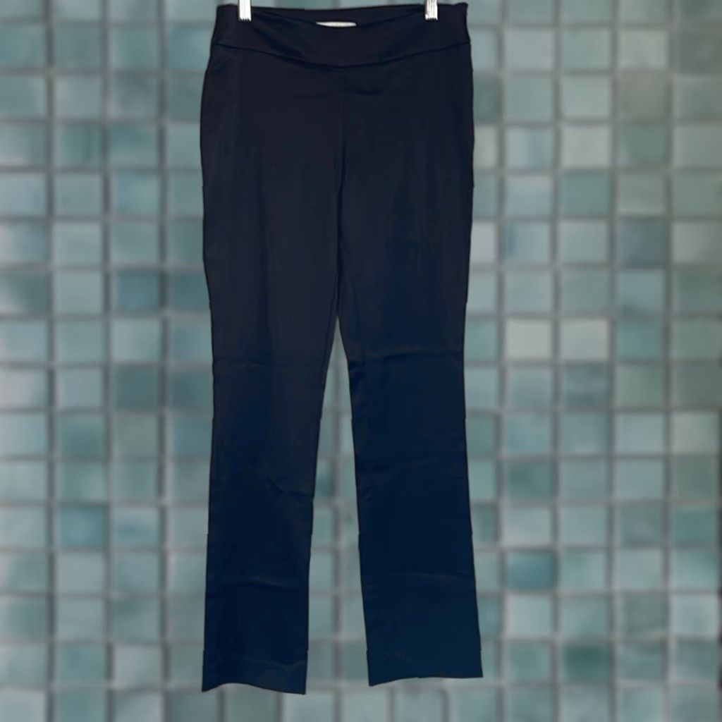 White House Black Market White House Black Market Black Satin Pants Women’s size 2 Size 26" / US 2 / IT 38 - 1 Thumbnail