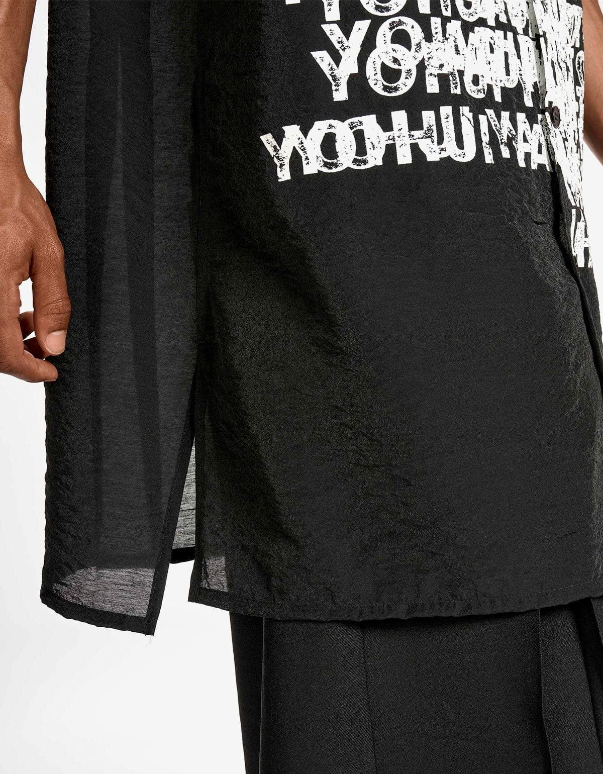 Y-3 Y-3 Black Placed Graphic Short Sleeve Shirt Size US S / EU 44-46 / 1 - 6 Thumbnail