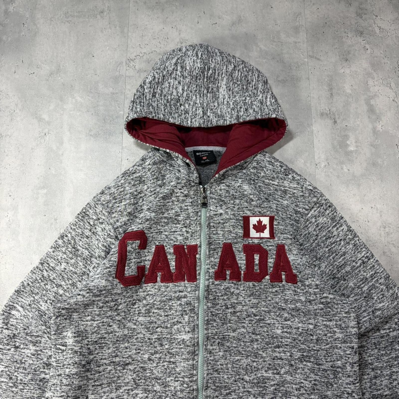 Other Y2K Grey Canada Grunge Zip Up Hoodie Size US L / EU 52-54 / 3 - 3 Thumbnail