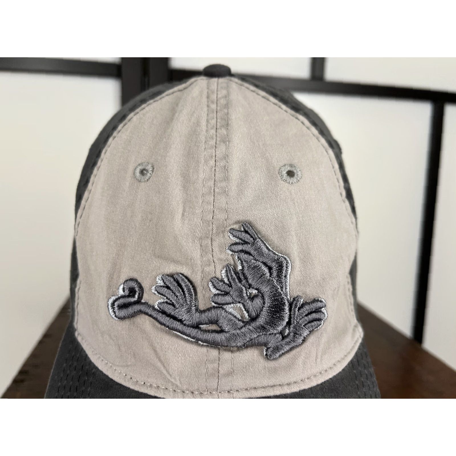 Vintage VINTAGE Pacific Headwear Hat cap Strap Back Adult One Size Gray Stretch Cotton Blend Size ONE SIZE - 2 Thumbnail