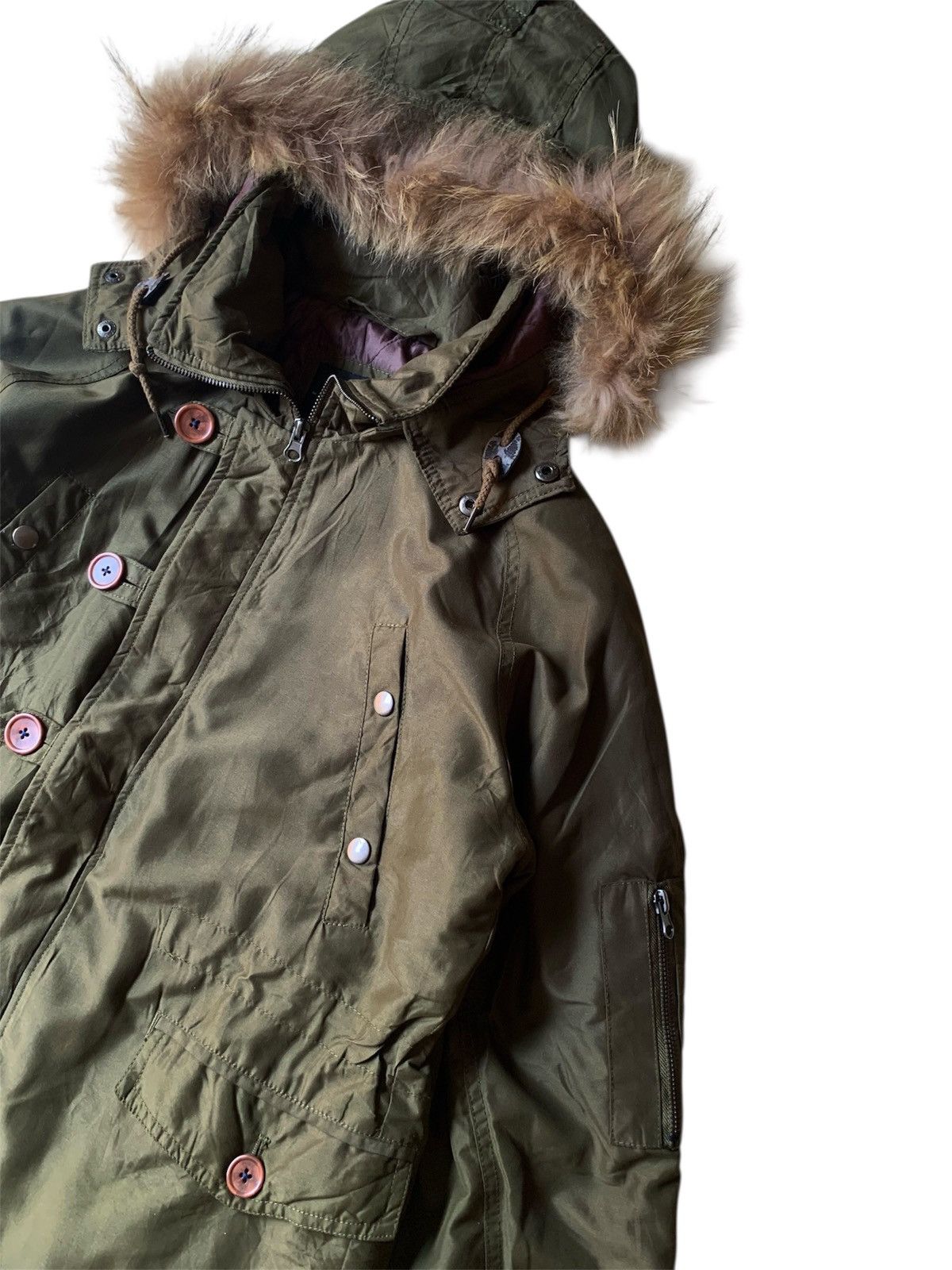 Le Grande Bleu (L.G.B.) Japanese brand beno racoon fur bomber jacket Size US L / EU 52-54 / 3 - 5 Thumbnail