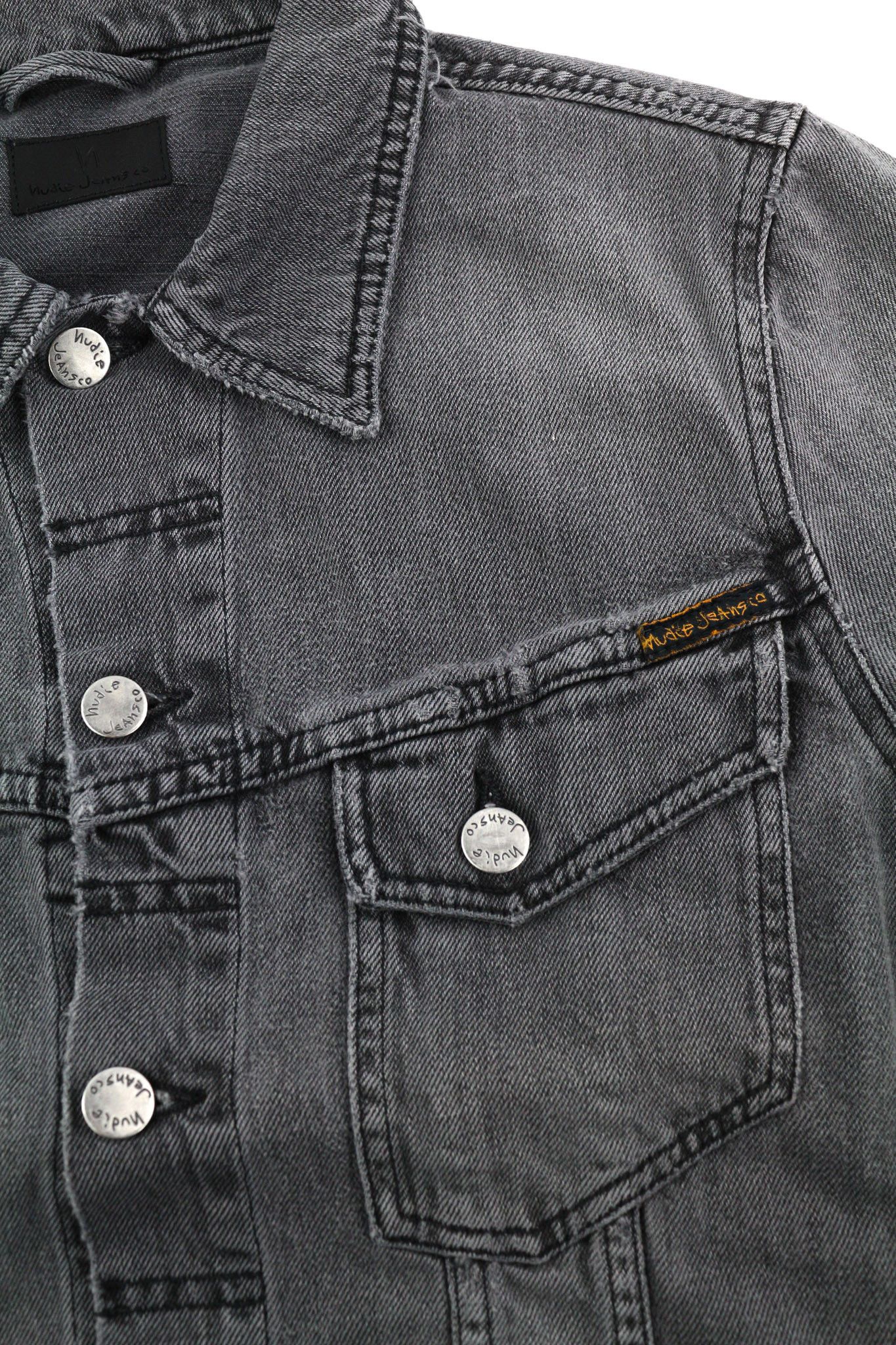 Nudie Jeans BILLY S Desolation Grey Polo Patch Pocket Jacket 82468 Size US S / EU 44-46 / 1 - 6 Thumbnail