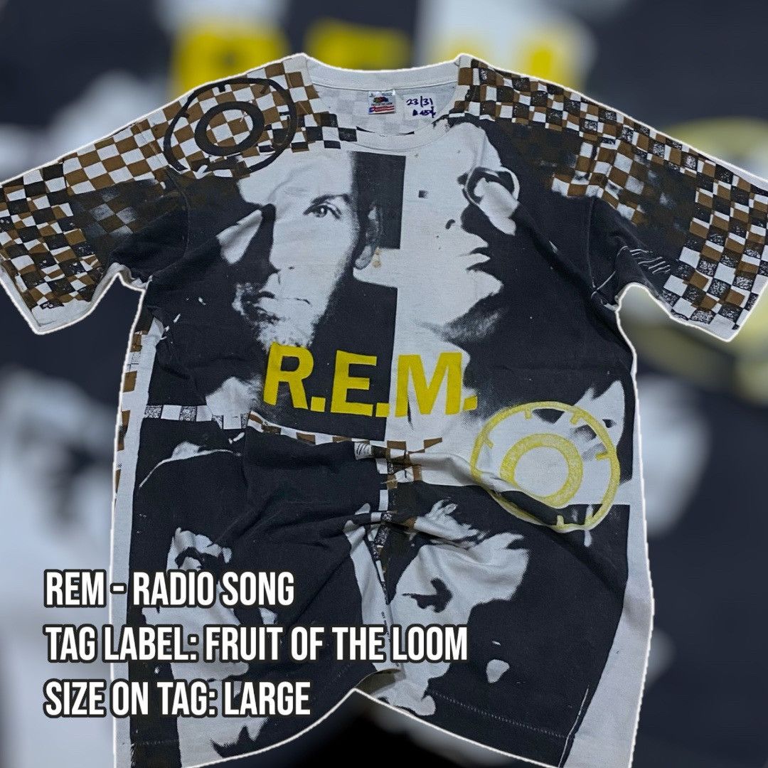 Fruit Of The Loom R. E. M - Radio Song Band Tee Size US L / EU 52-54 / 3 - 1 Thumbnail
