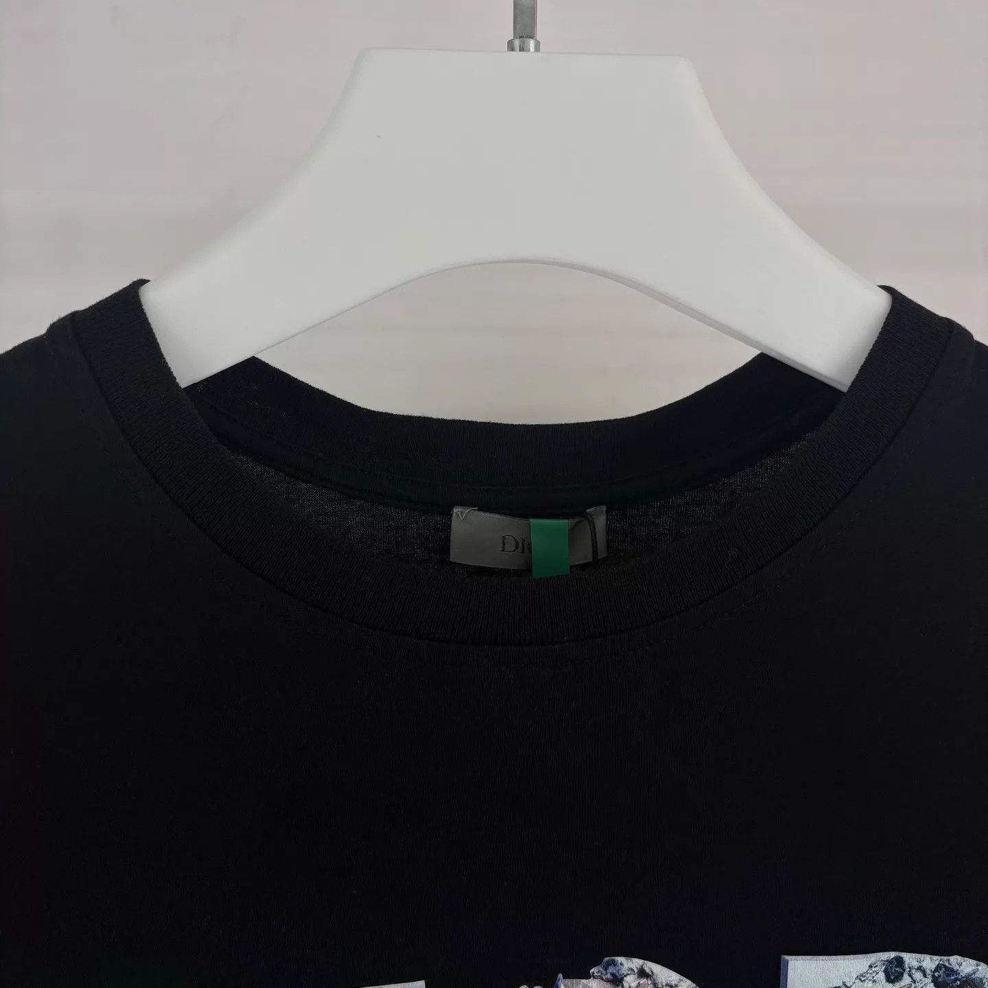 Dior Dior x DA Crystal Crack Logo Black Cotton Tshirt M Size M / US 6-8 / IT 42-44 - 3 Thumbnail