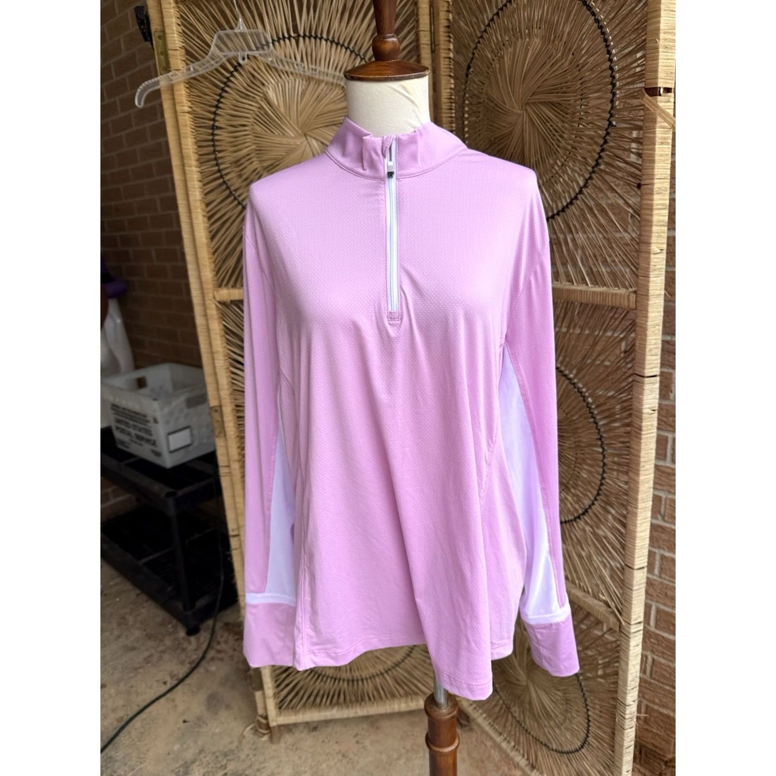 Callaway VINTAGE? Callaway Shirt Womens 2XL Long Sleeve Orchid Swing Tech Golf NWT Plus Girls Men? Size XXL / US 16-18 / IT 52-54 - 2 Thumbnail