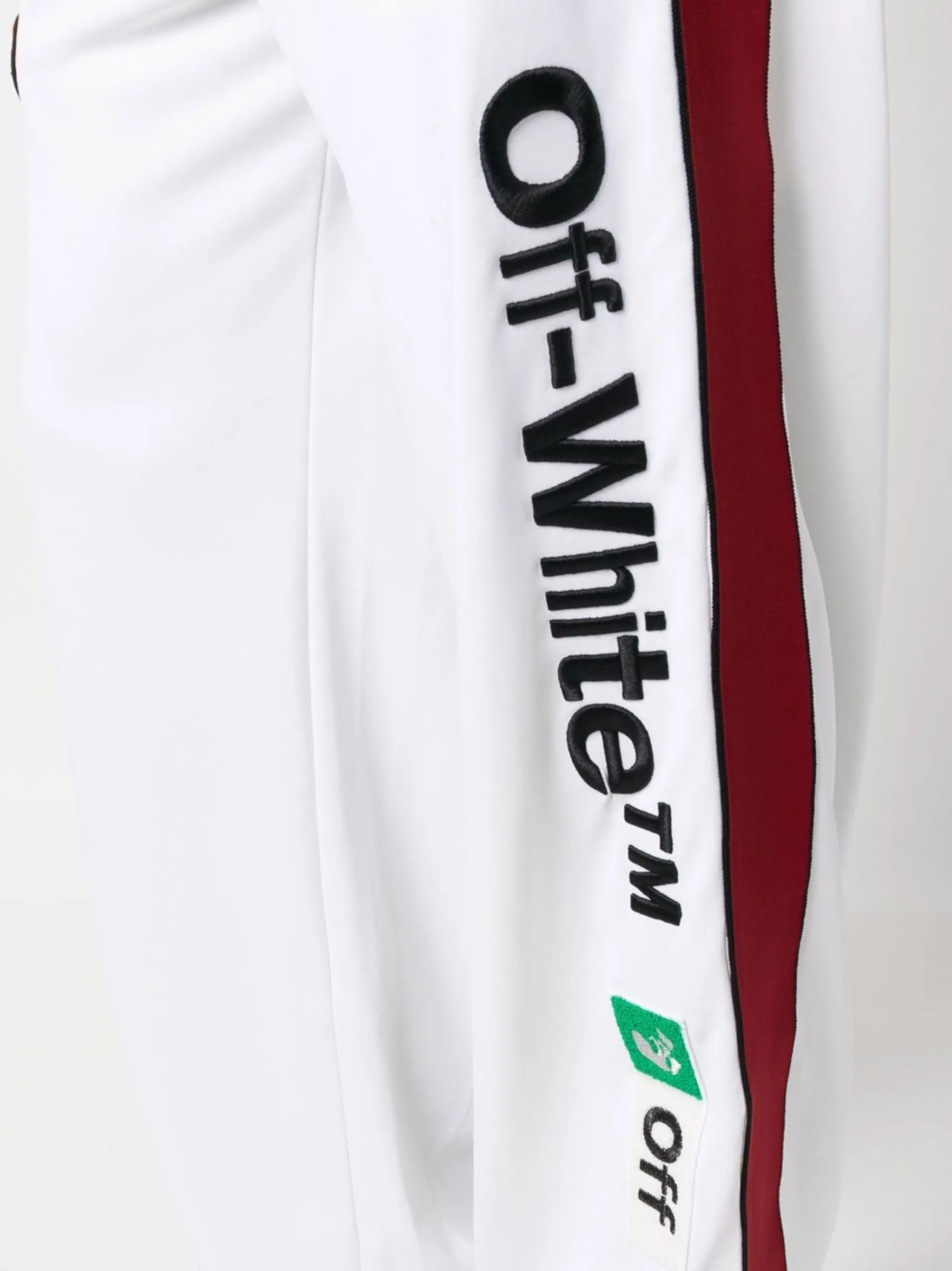 Off-White o1y0225 Logo Jogger & Sweatpant in White Size US 32 / EU 48 - 2 Thumbnail