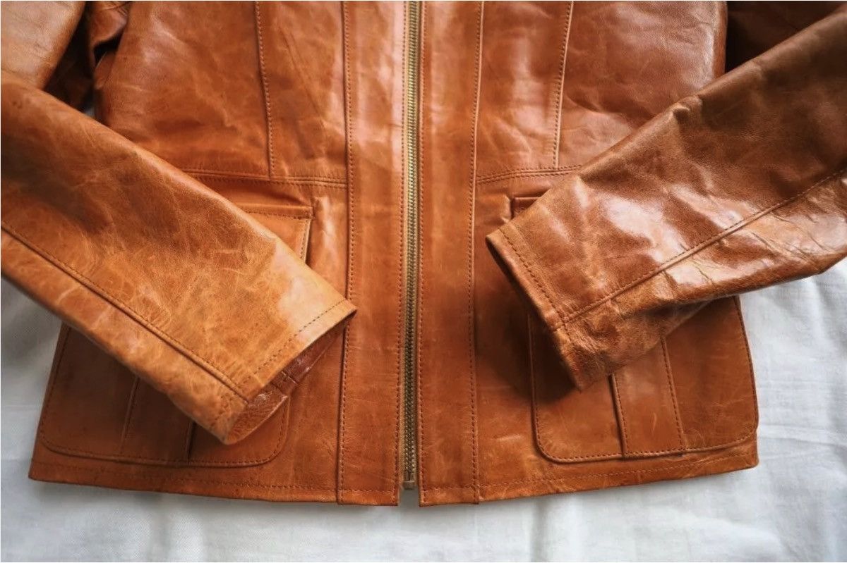 Y'2 Leather 70s-style East West leather jacket from Y'2 Leather Size US M / EU 48-50 / 2 - 5 Thumbnail