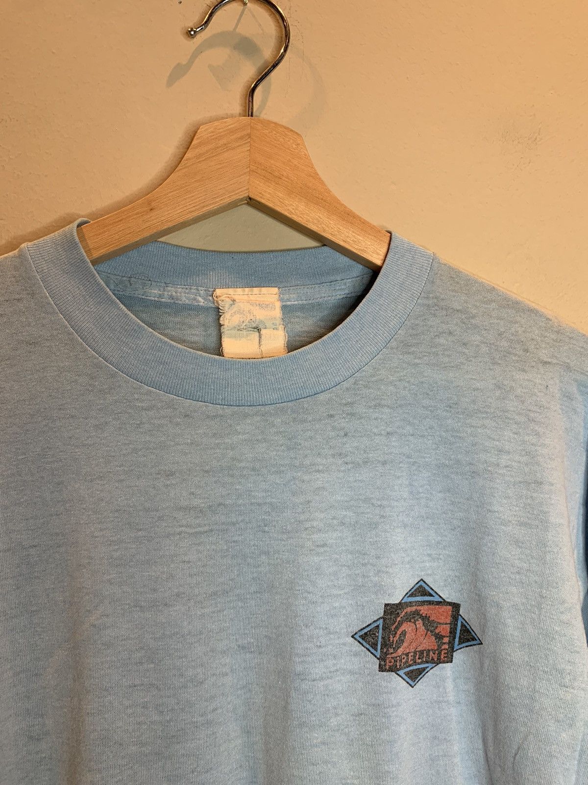 Vintage *RARE* Vintage 70s Pipeline Surf Forecast Typhoon LS T-Shirt Size US L / EU 52-54 / 3 - 8 Thumbnail