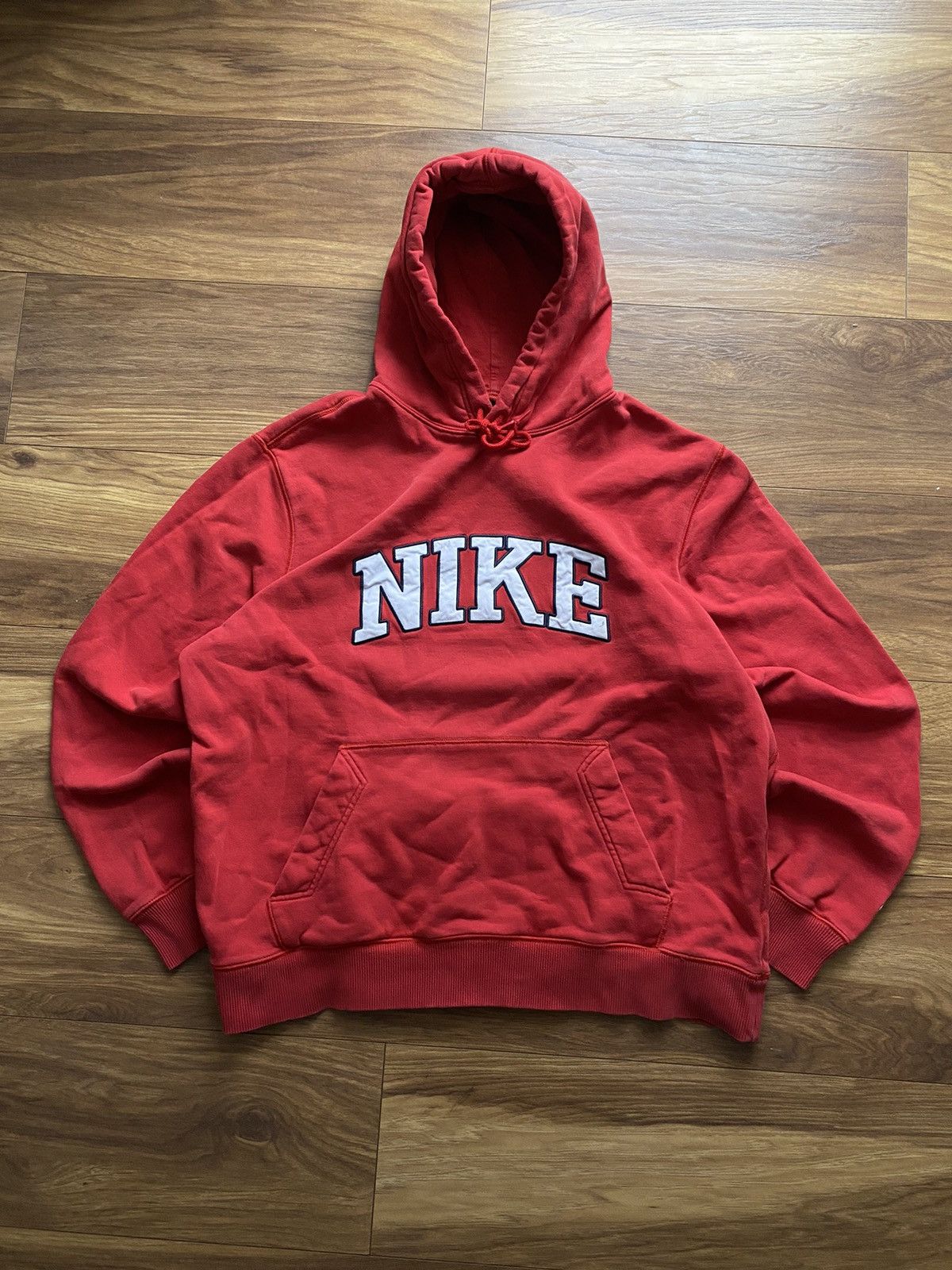 Nike × Vintage Nike Vintage Hoodie Big Logo Baggy,USA,Y2k Size US XL / EU 56 / 4 - 1 Thumbnail