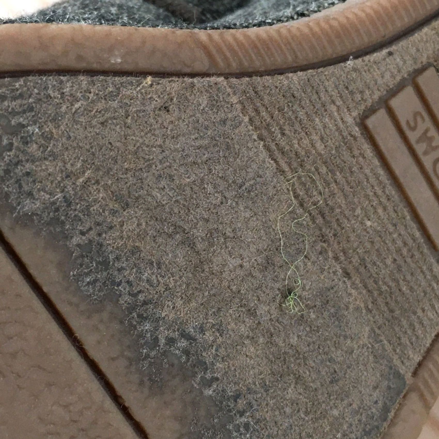 Toms TOMS Boots Womens 7 Casual Ankle Booties Wedge Comfort Gray Fabric Lace Up Shirt Womens" Size US 7 / IT 37 - 5 Thumbnail