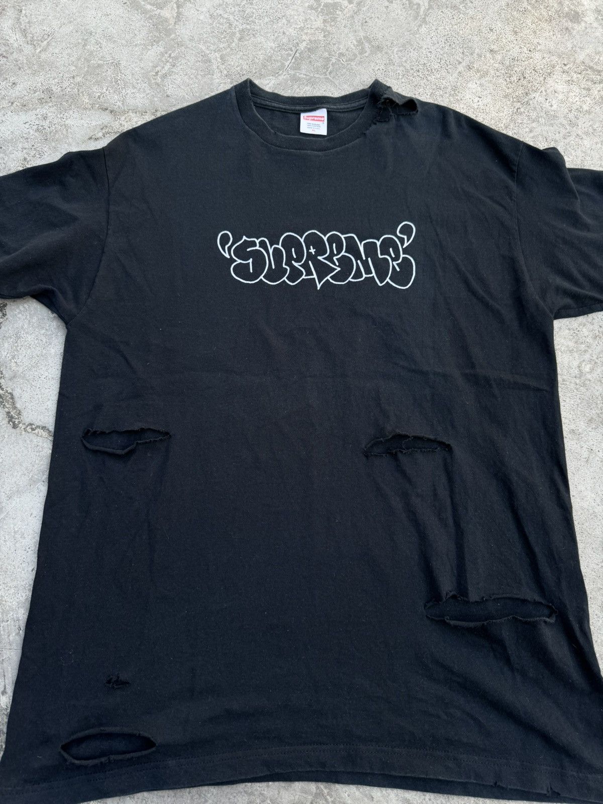 Supreme RARE 2008 Supreme JA Graffiti Tee Distressed Size US XL / EU 56 / 4 - 2 Thumbnail