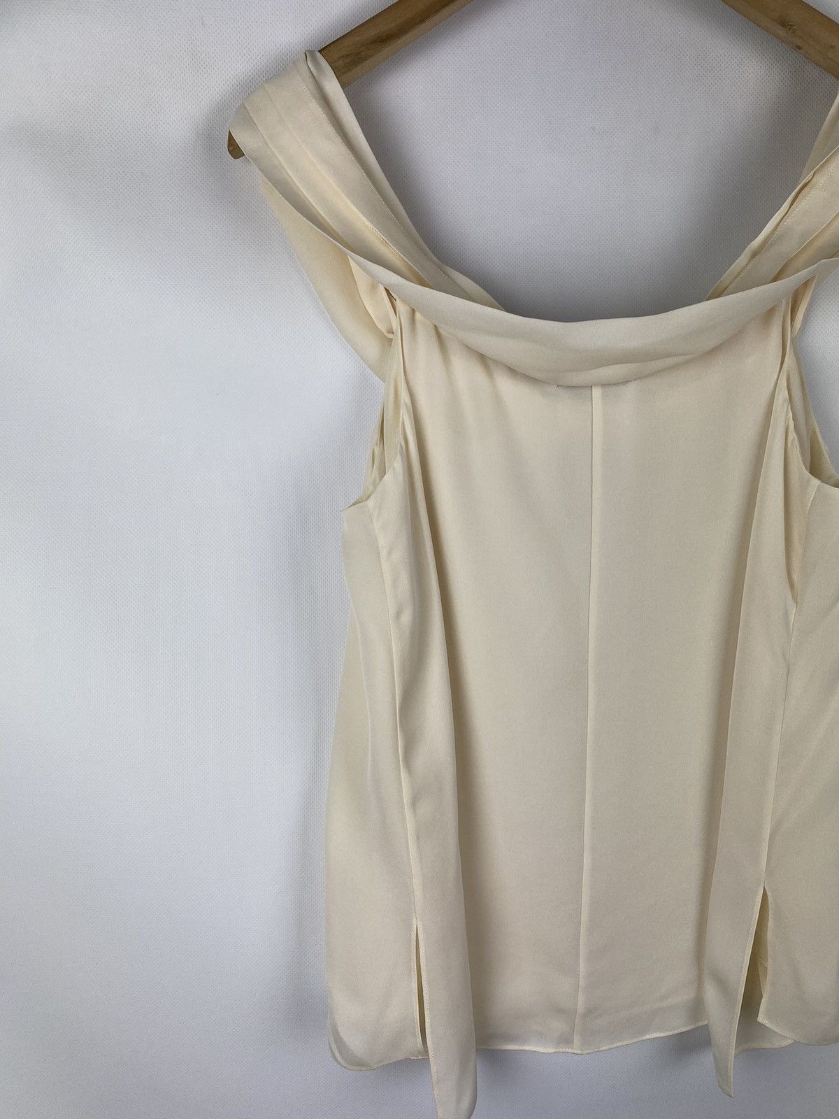 T by Alexander Wang BNWT! T Alexander Wang Pleated Shoulder silk top t shirt Size M / US 6-8 / IT 42-44 - 17 Thumbnail