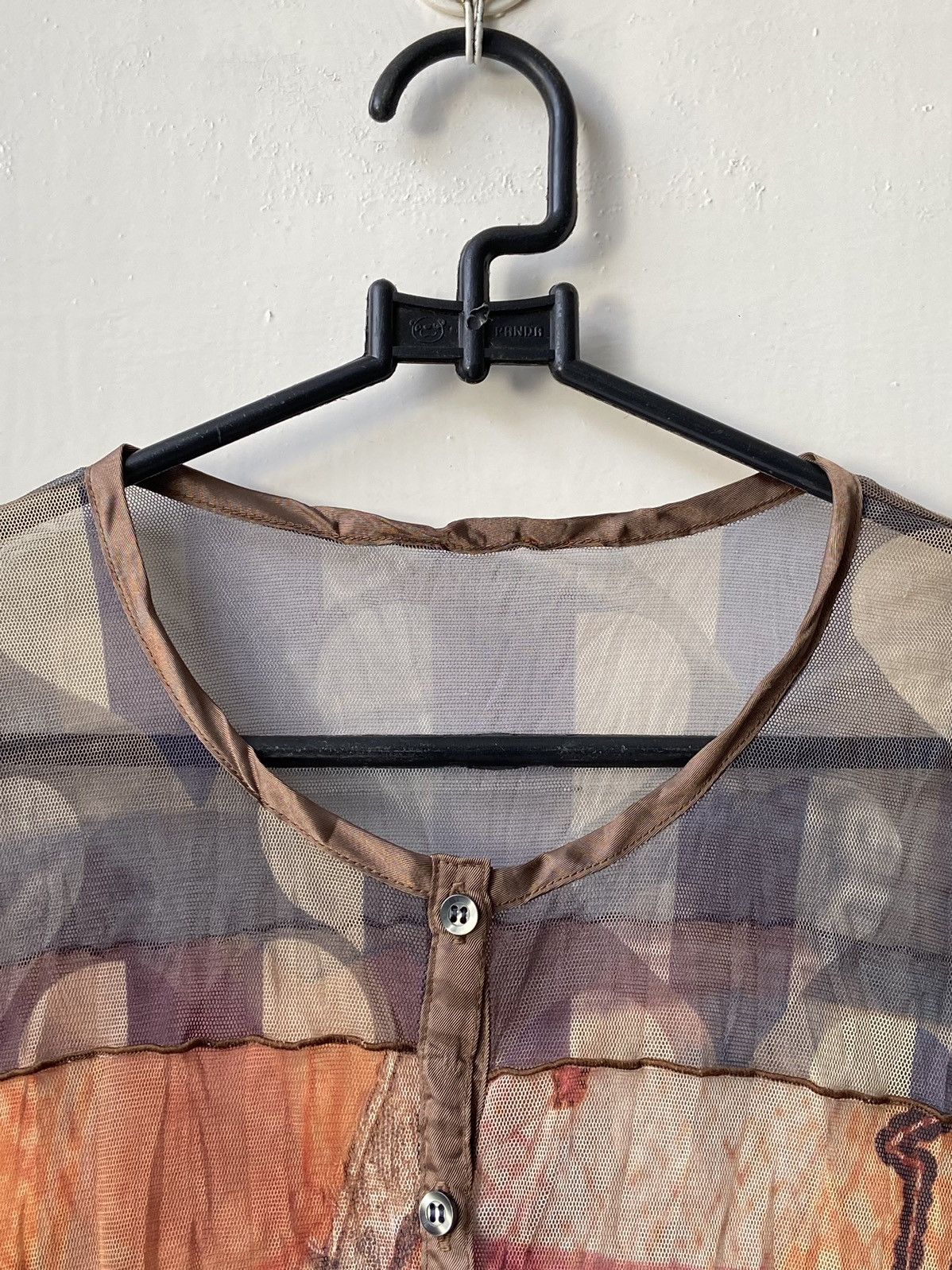 Designer × Japanese Brand C’EST MOIJEU FEMME Motive Mesh Shirt Size US XS / EU 42 / 0 - 4 Thumbnail