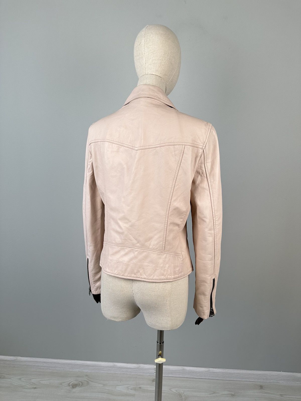 Allsaints All Saints Vela Biker Leather Asymmetrical Jacket Size XL / US 12-14 / IT 48-50 - 7 Thumbnail