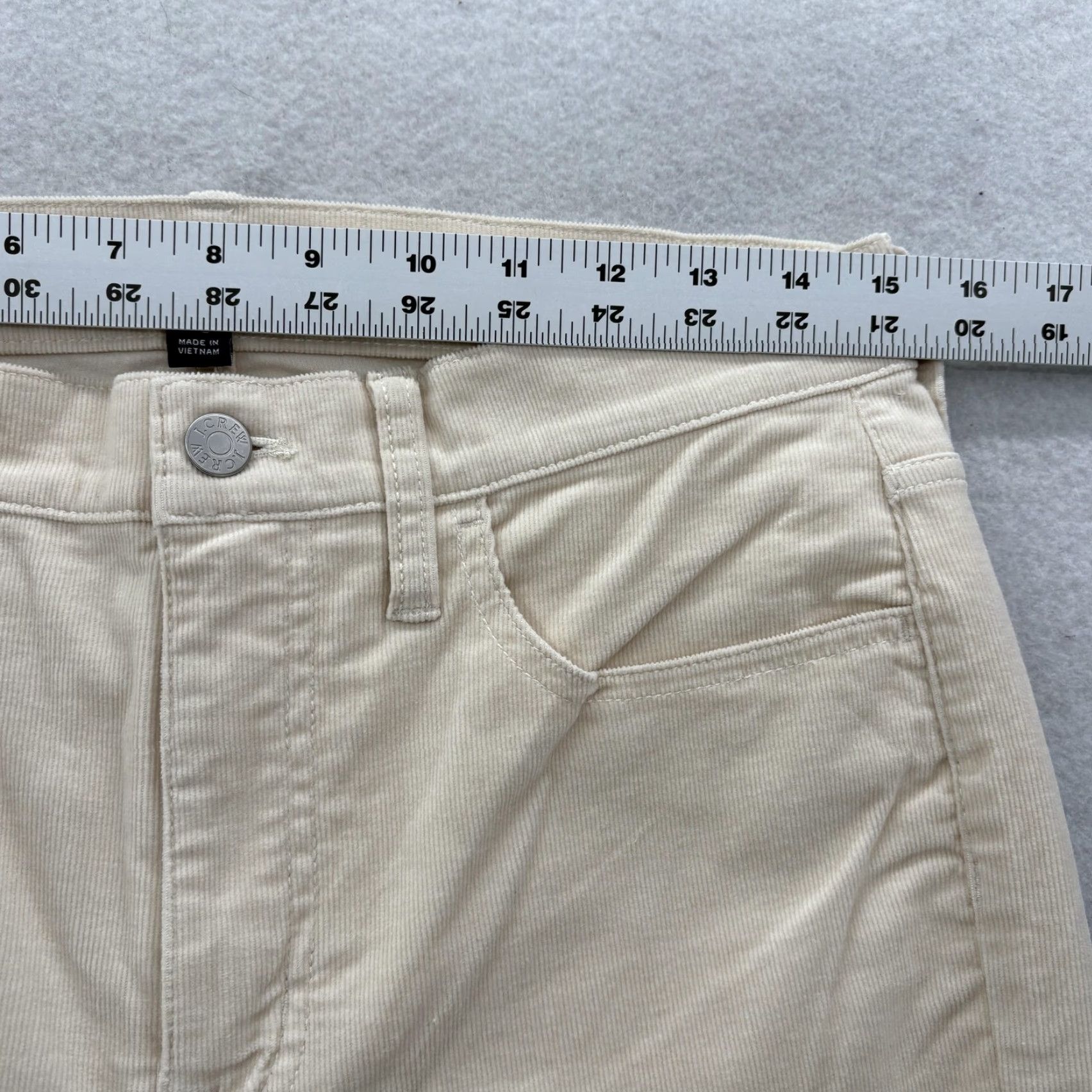J.Crew J.Crew Pants Womens 29 Beige Corduroy Stretch 5 Pocket Straight Casual Preppy Size 29" - 7 Thumbnail