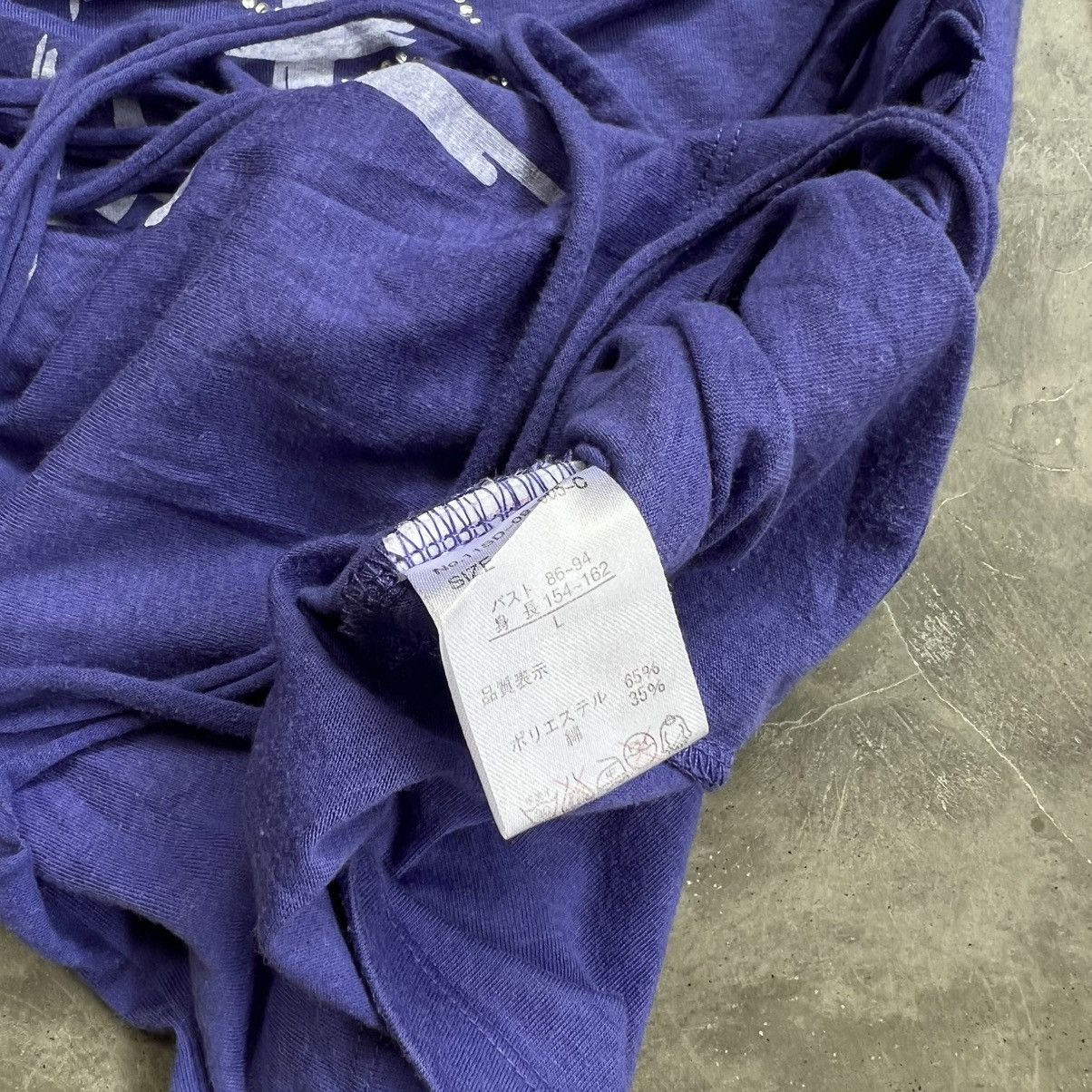 14th Addiction 2000s Double Focus Harajuku Style Poem Longsleeve Shirt Size L / US 10 / IT 46 - 4 Thumbnail