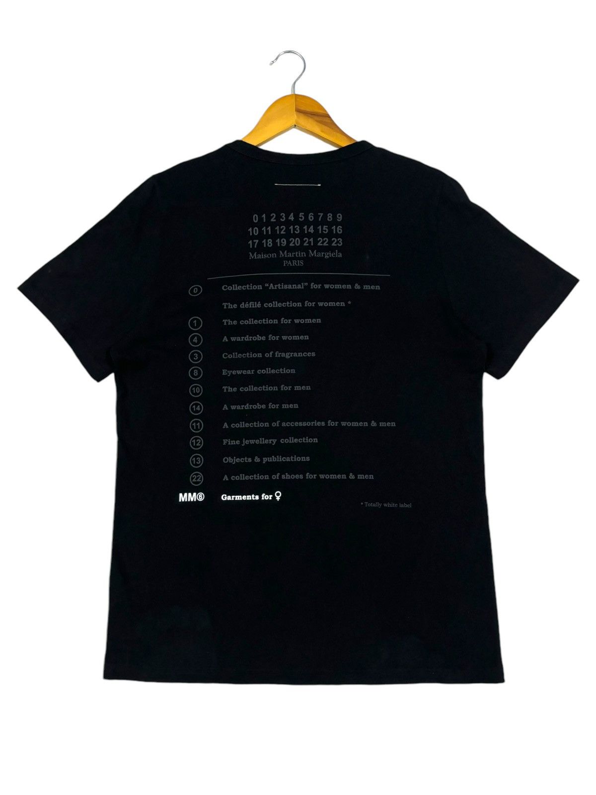 Maison Margiela MM6 Maison Martin Margiela Black Short Sleeve T-shirt Size US S / EU 44-46 / 1 - 2 Thumbnail