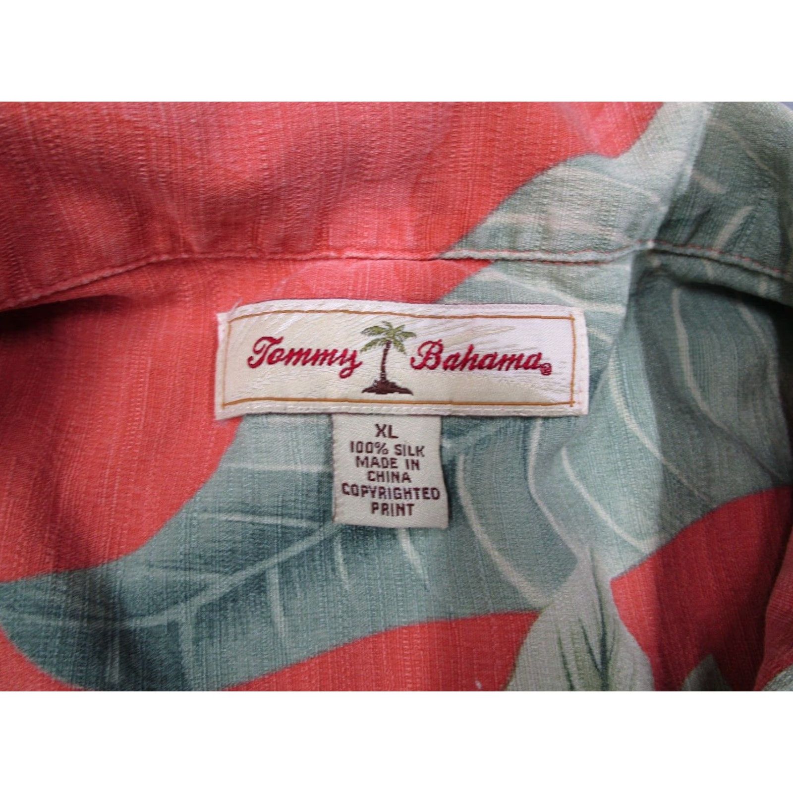 Tommy Bahama VINTAGE Tommy Bahama Shirt Mens XL Orange Floral Short Sleeve Button-Up Woven Silk Hawaiian Casual Beach Travel Size US XL / EU 56 / 4 - 3 Thumbnail