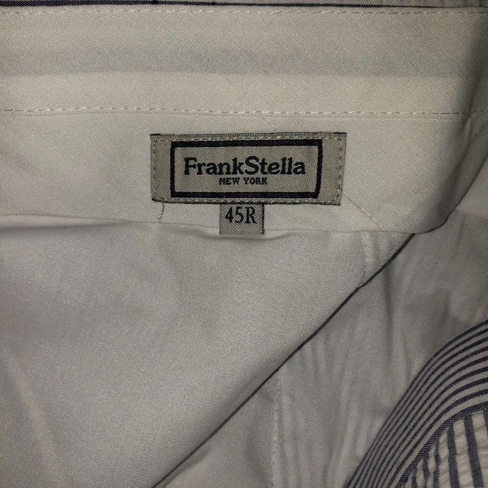 Designer CT1391a FRANK STELLA PIN STRIPE BLUE white SIZE 50R Suit Size US M / EU 48-50 / 2 - 5 Thumbnail