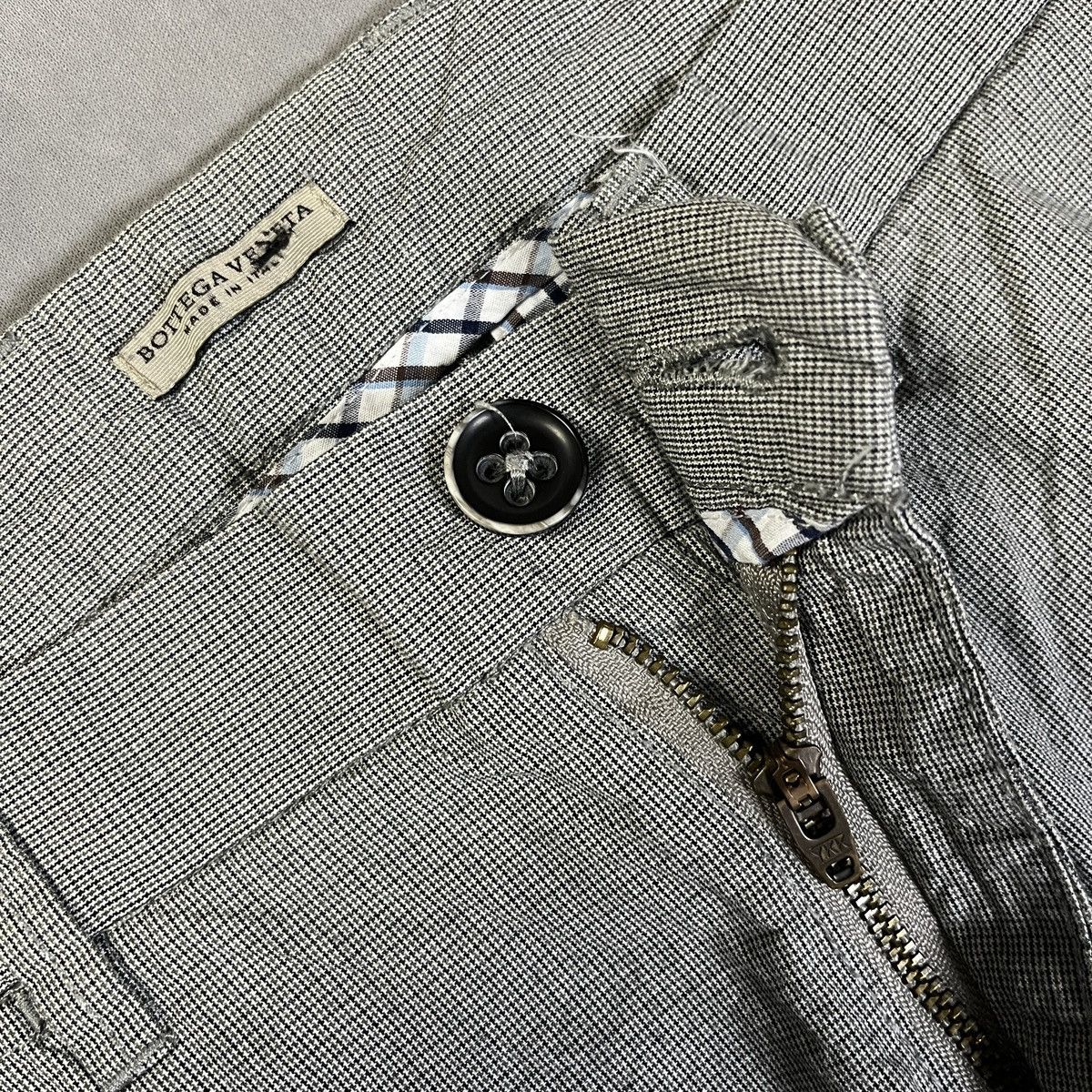 Bottega Veneta BOTTEGA VENETA HOUNDSTOOTH TAILORED TROUSERS ARCHIVE LUXURY Size US 32 / EU 48 - 3 Thumbnail