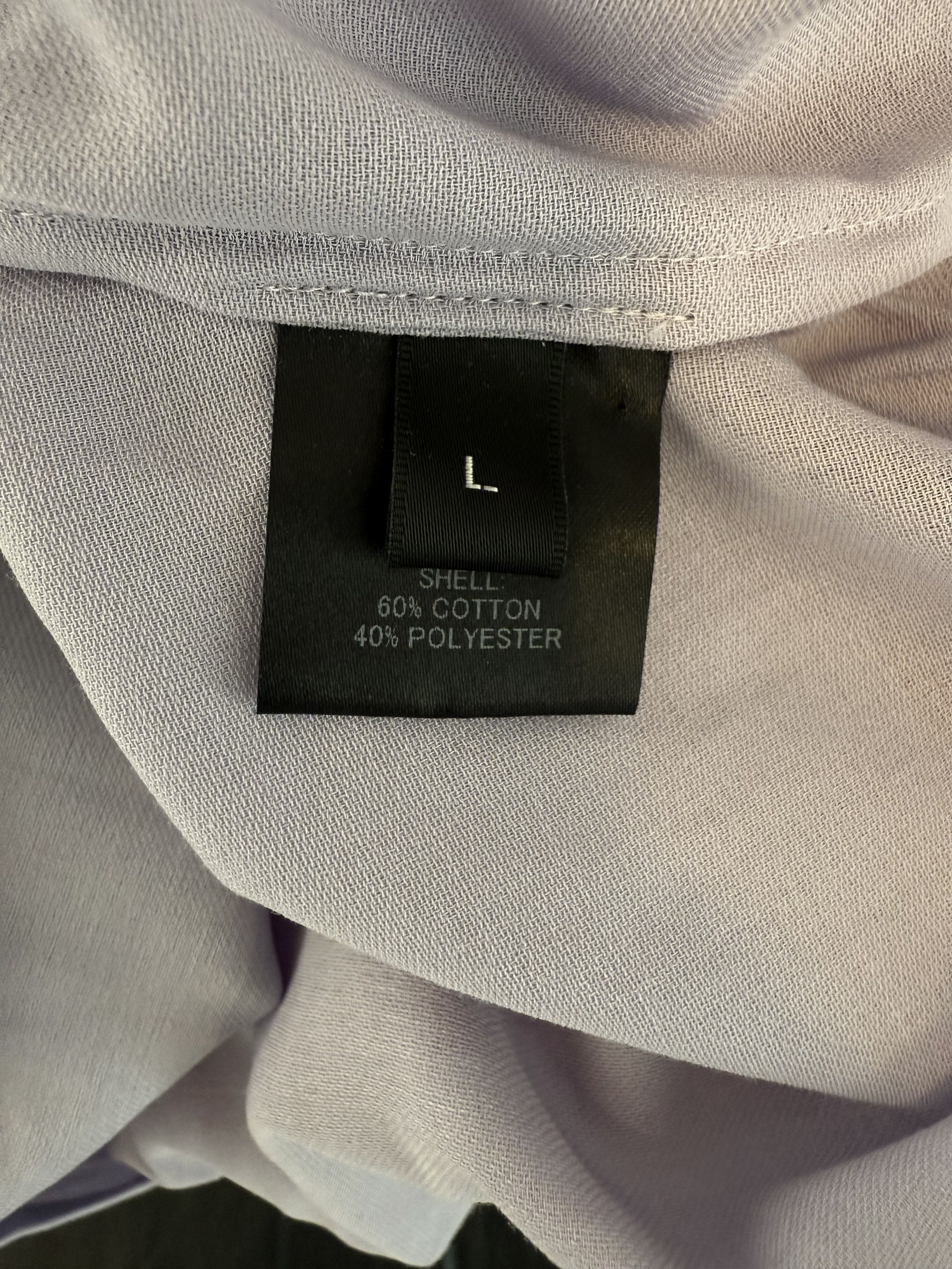 Second/Layer Second/Layer Open Collar Button Up Shirt - Lavender - L Size US L / EU 52-54 / 3 - 4 Thumbnail